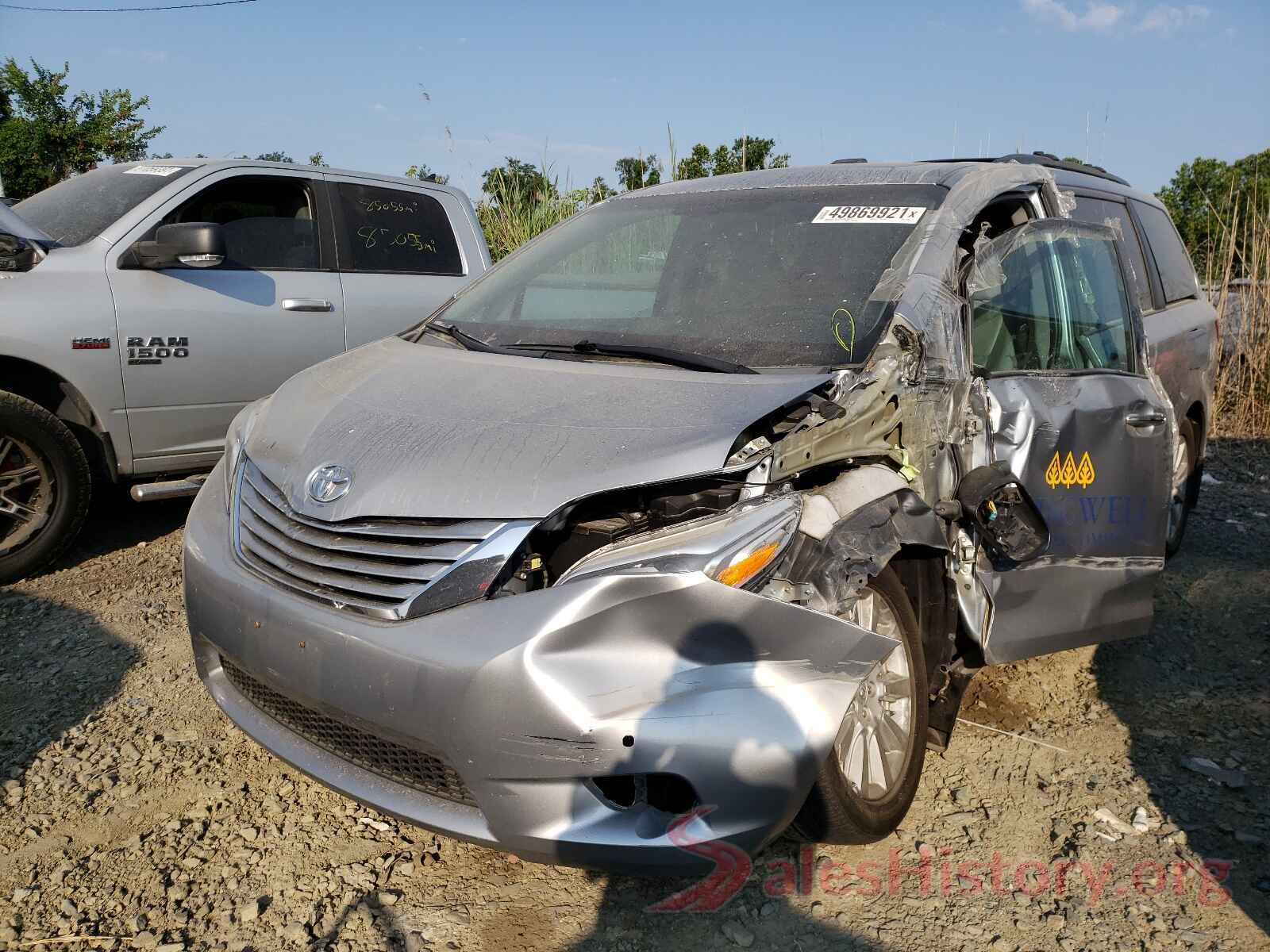 5TDDZ3DC6HS164391 2017 TOYOTA SIENNA