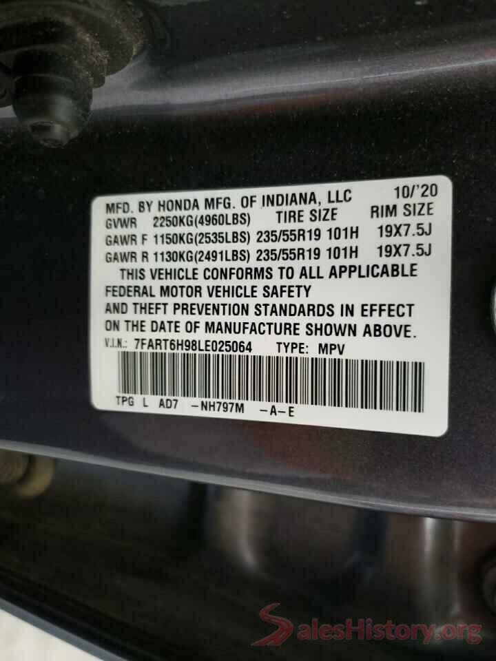 7FART6H98LE025064 2020 HONDA CRV