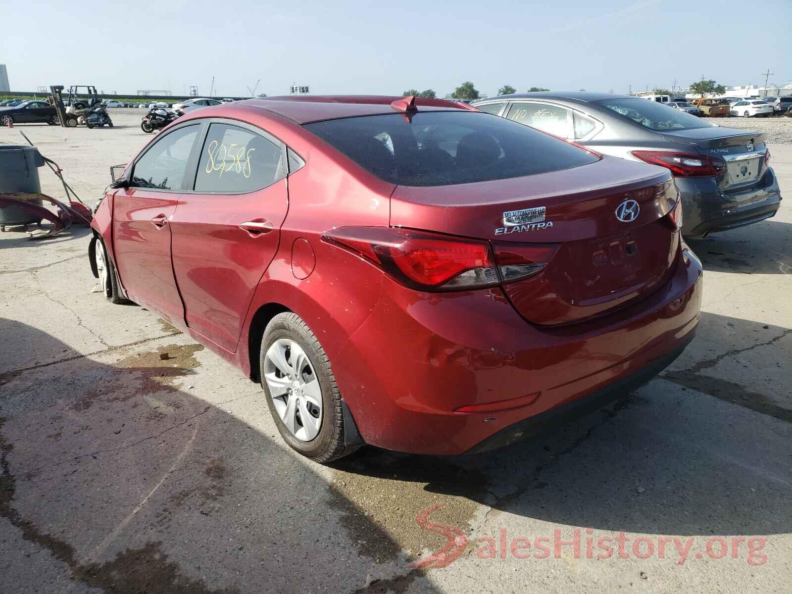 5NPDH4AE2GH782858 2016 HYUNDAI ELANTRA