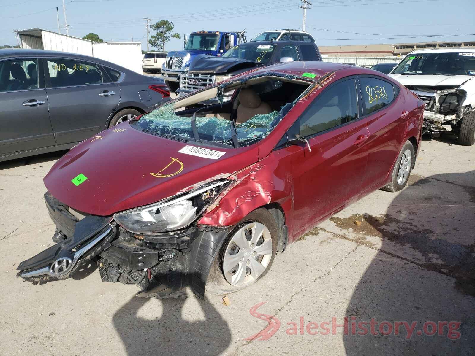 5NPDH4AE2GH782858 2016 HYUNDAI ELANTRA