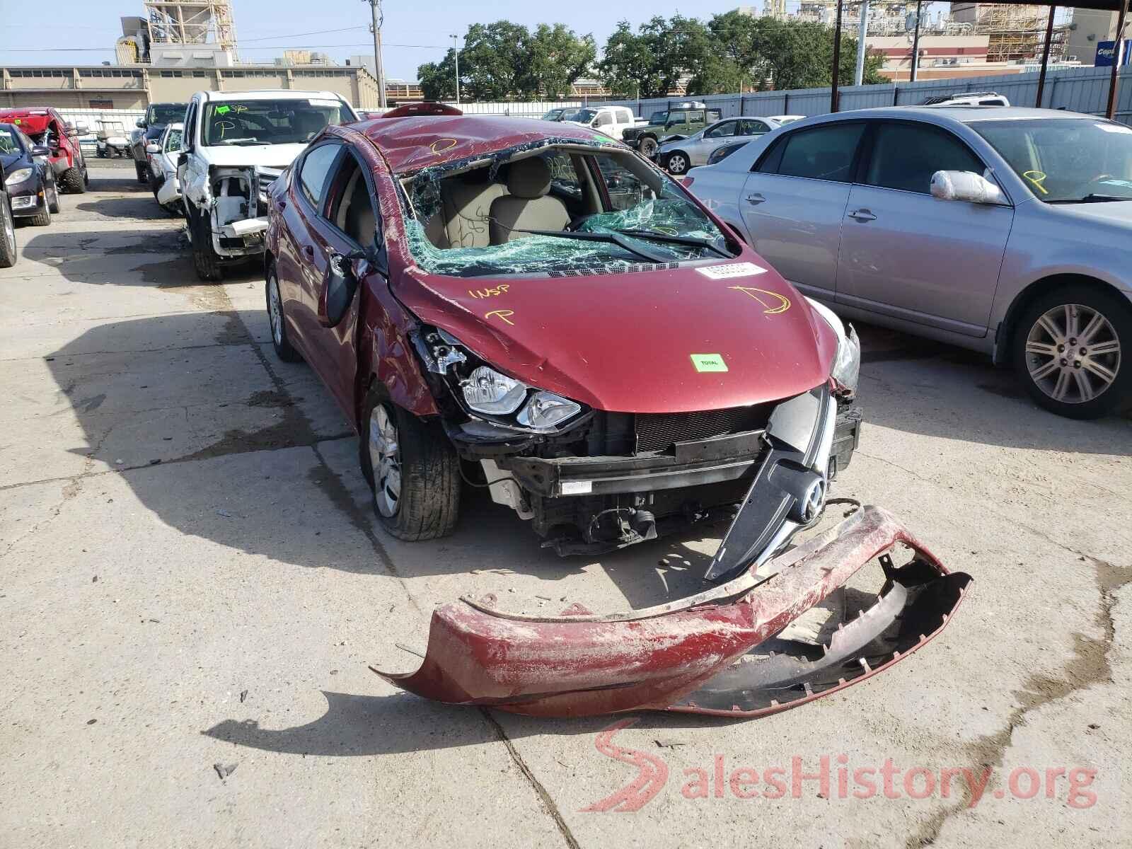 5NPDH4AE2GH782858 2016 HYUNDAI ELANTRA