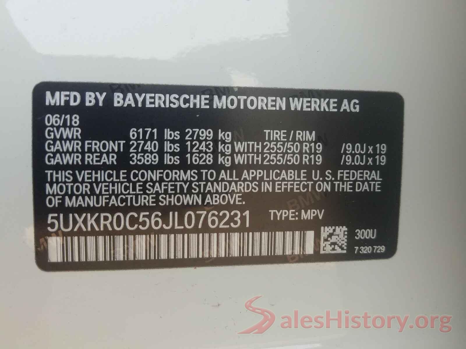 5UXKR0C56JL076231 2018 BMW X5