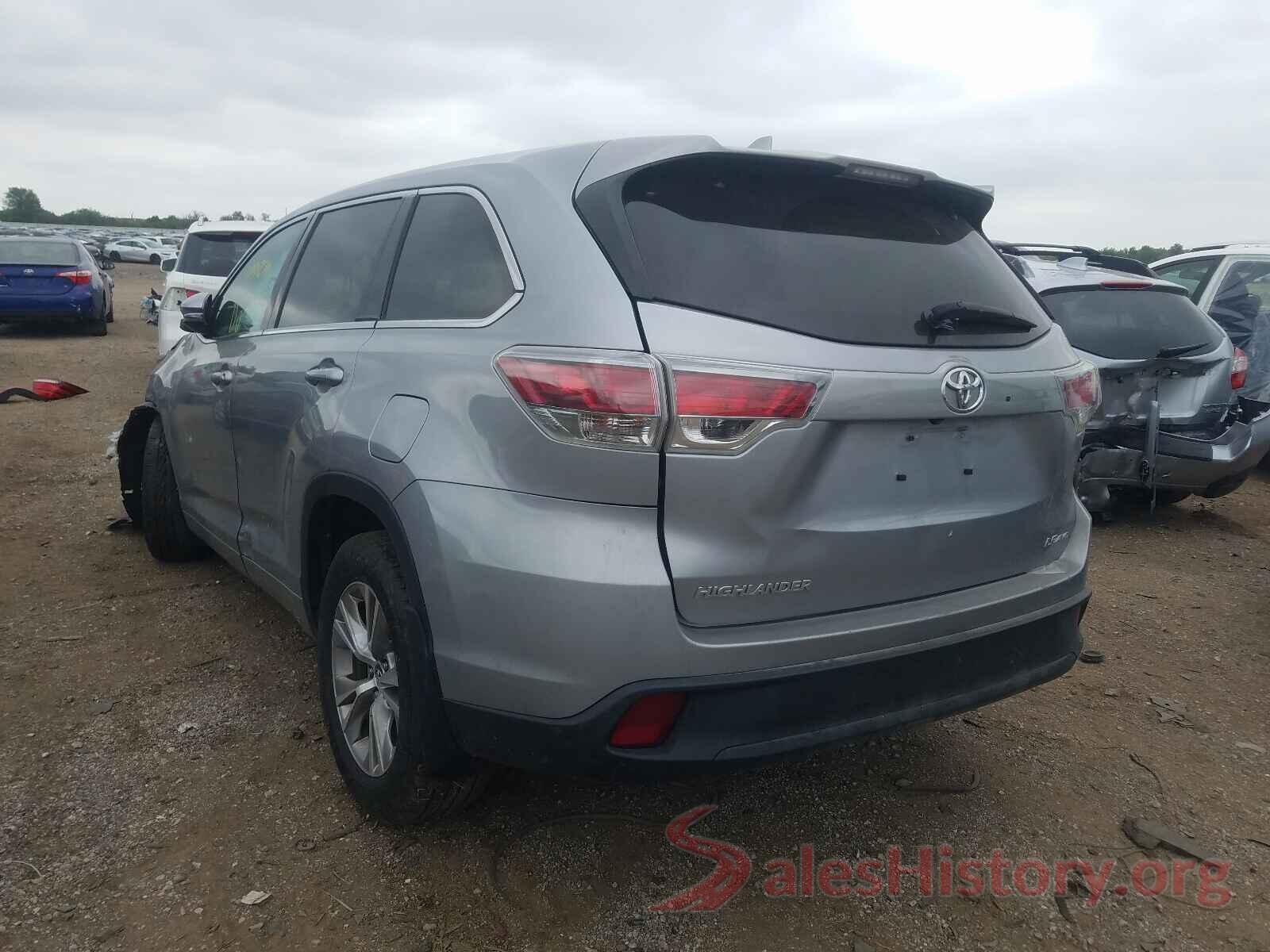 5TDBKRFH6GS350812 2016 TOYOTA HIGHLANDER