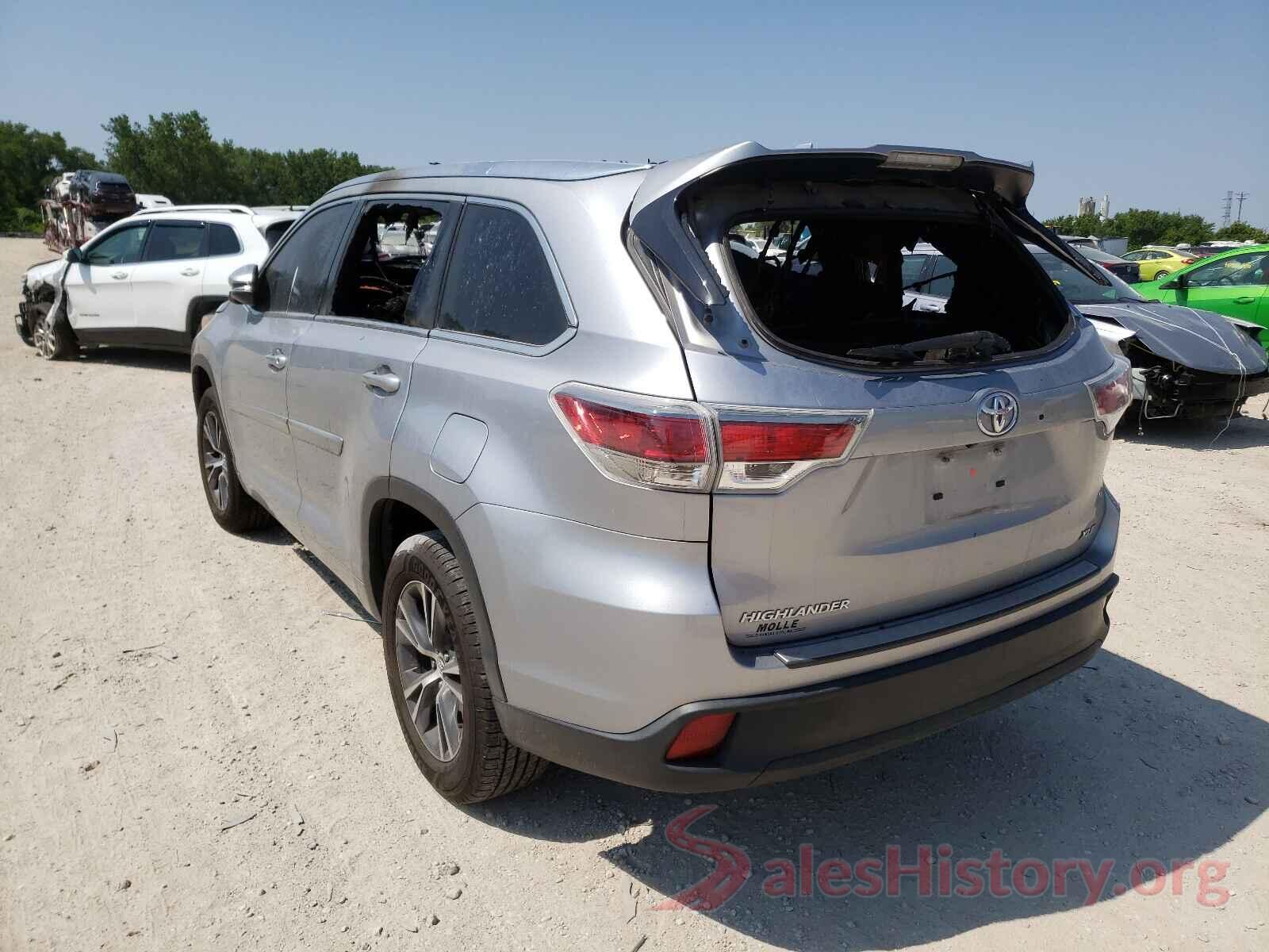 5TDKKRFH9GS505417 2016 TOYOTA HIGHLANDER