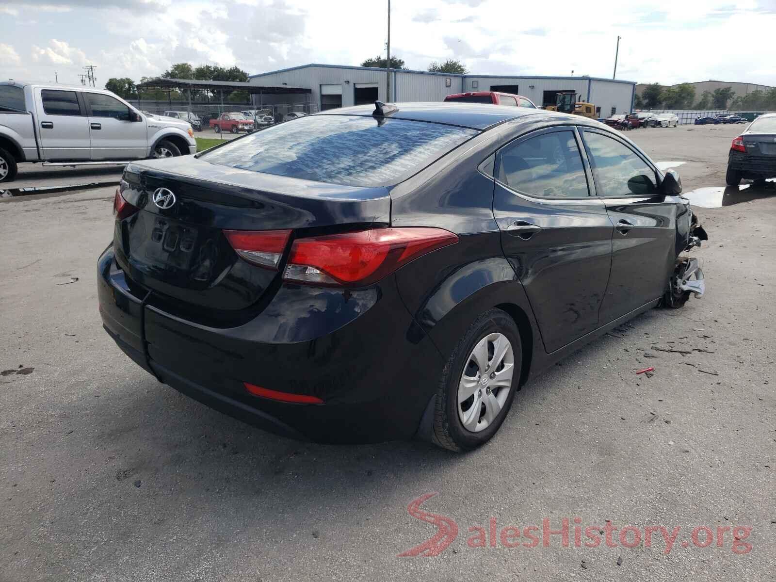 5NPDH4AE4GH760747 2016 HYUNDAI ELANTRA