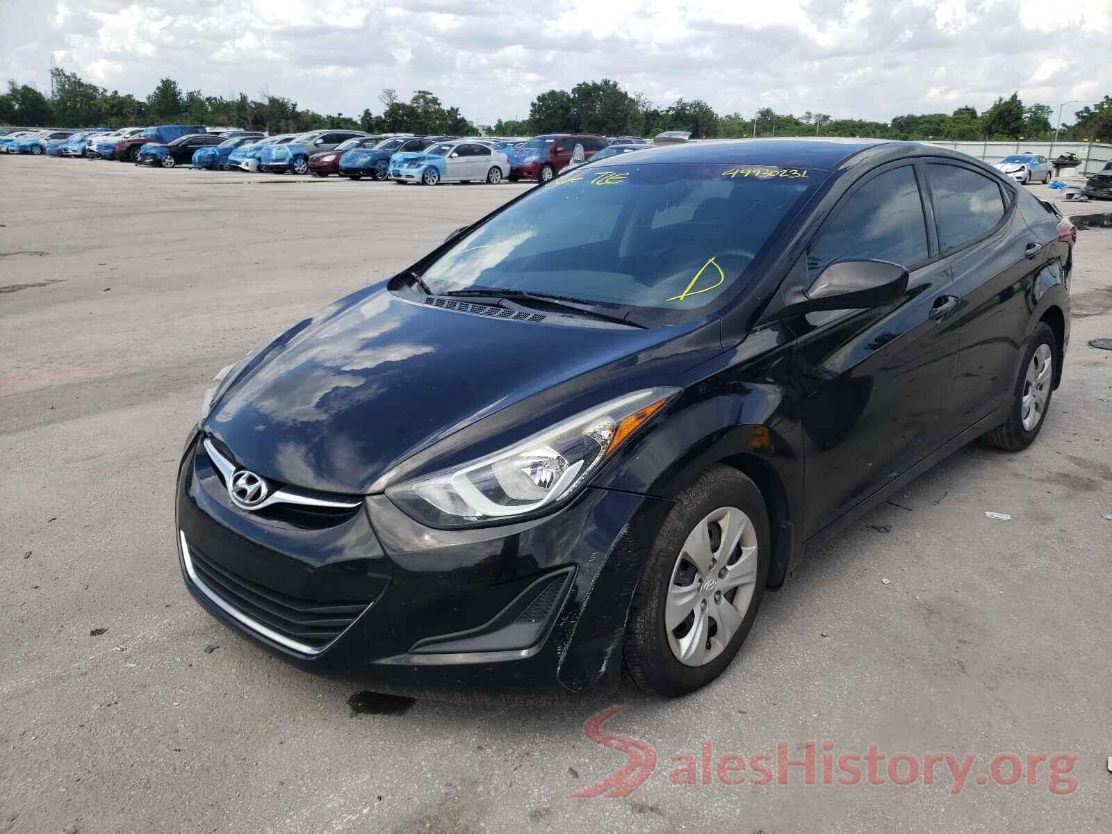 5NPDH4AE4GH760747 2016 HYUNDAI ELANTRA