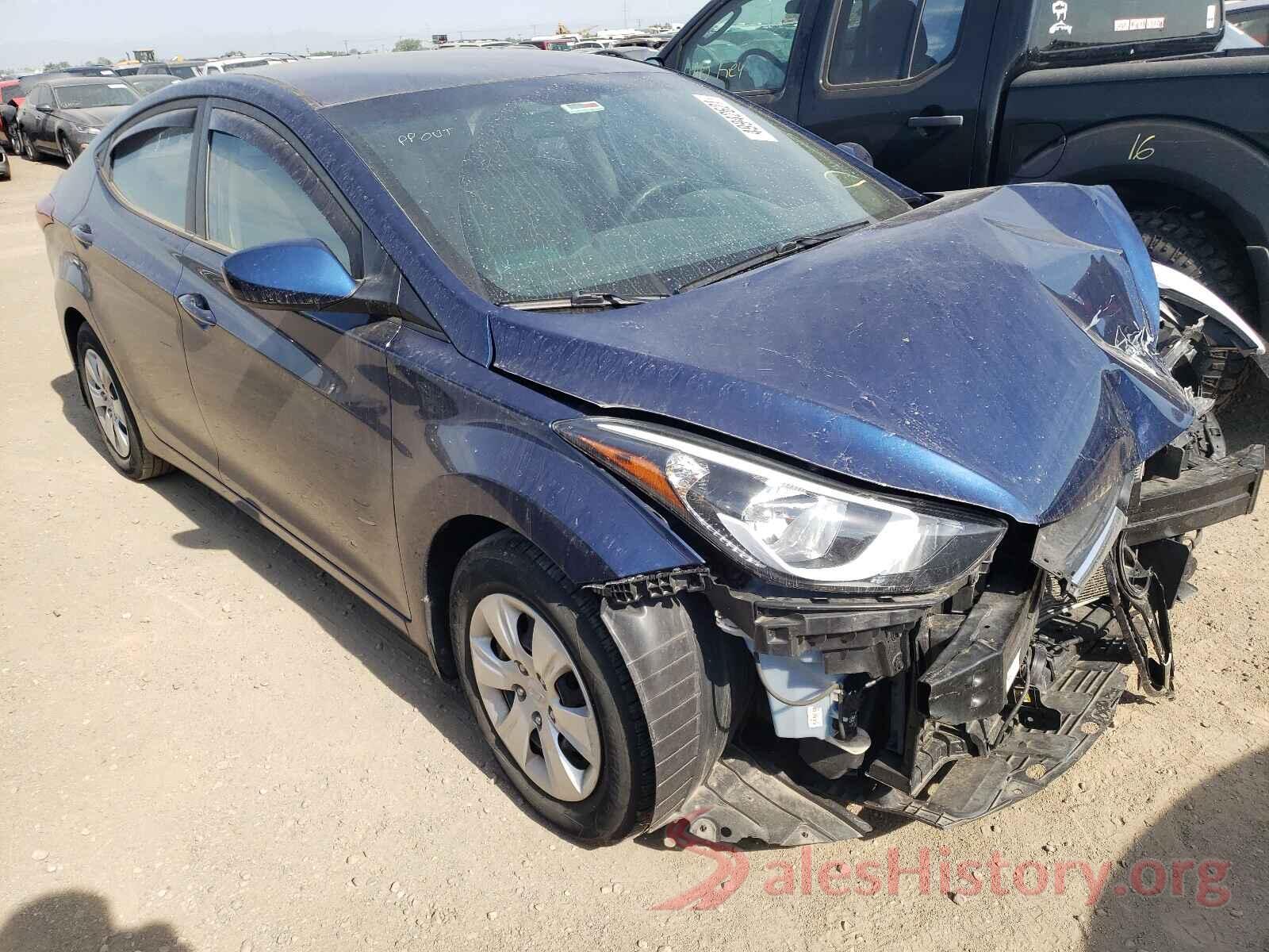 5NPDH4AE6GH792969 2016 HYUNDAI ELANTRA