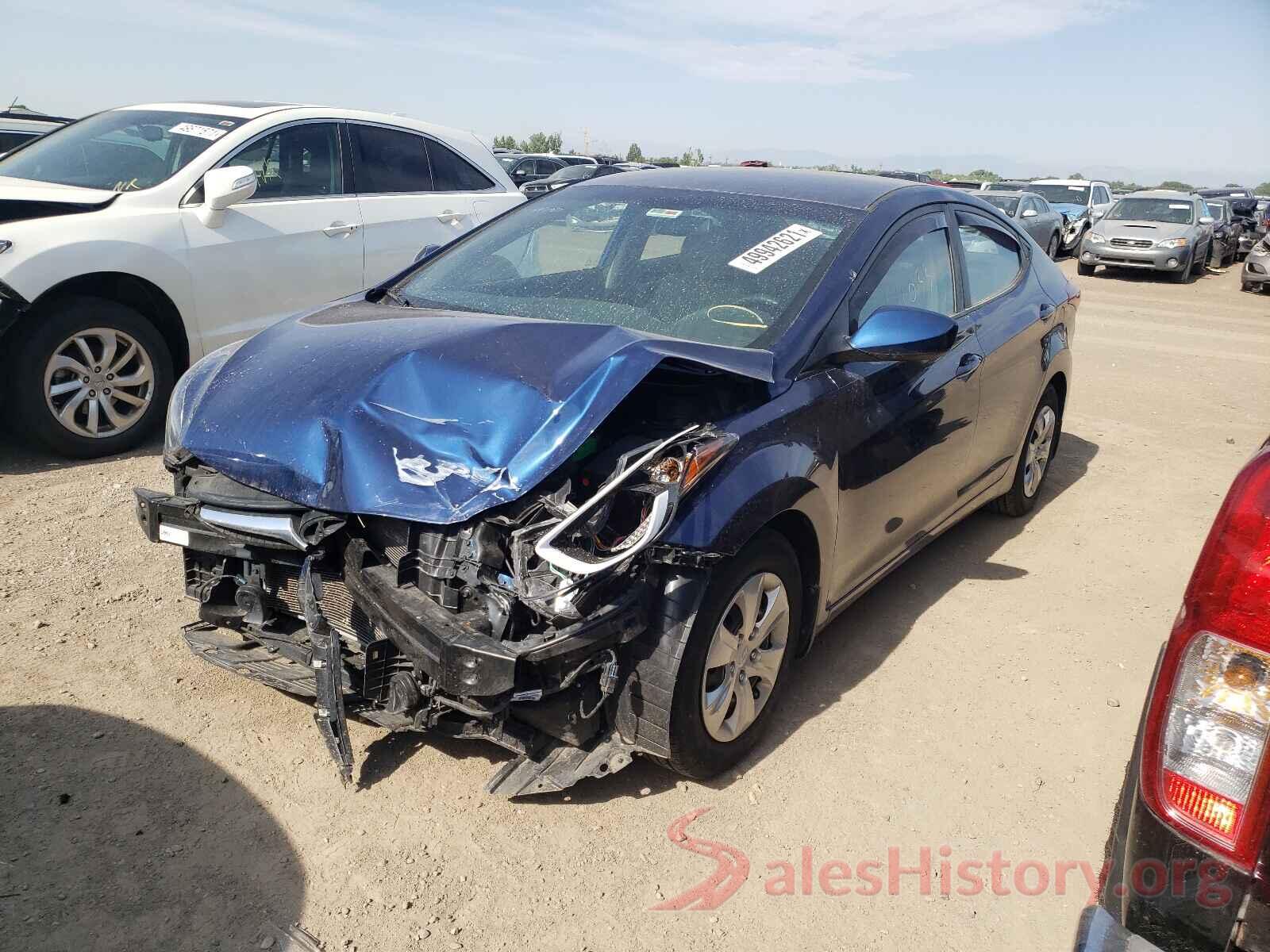 5NPDH4AE6GH792969 2016 HYUNDAI ELANTRA