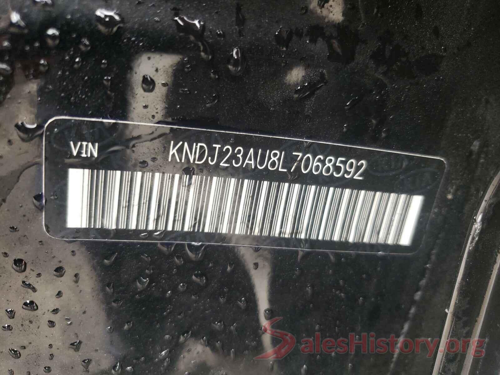 KNDJ23AU8L7068592 2020 KIA SOUL