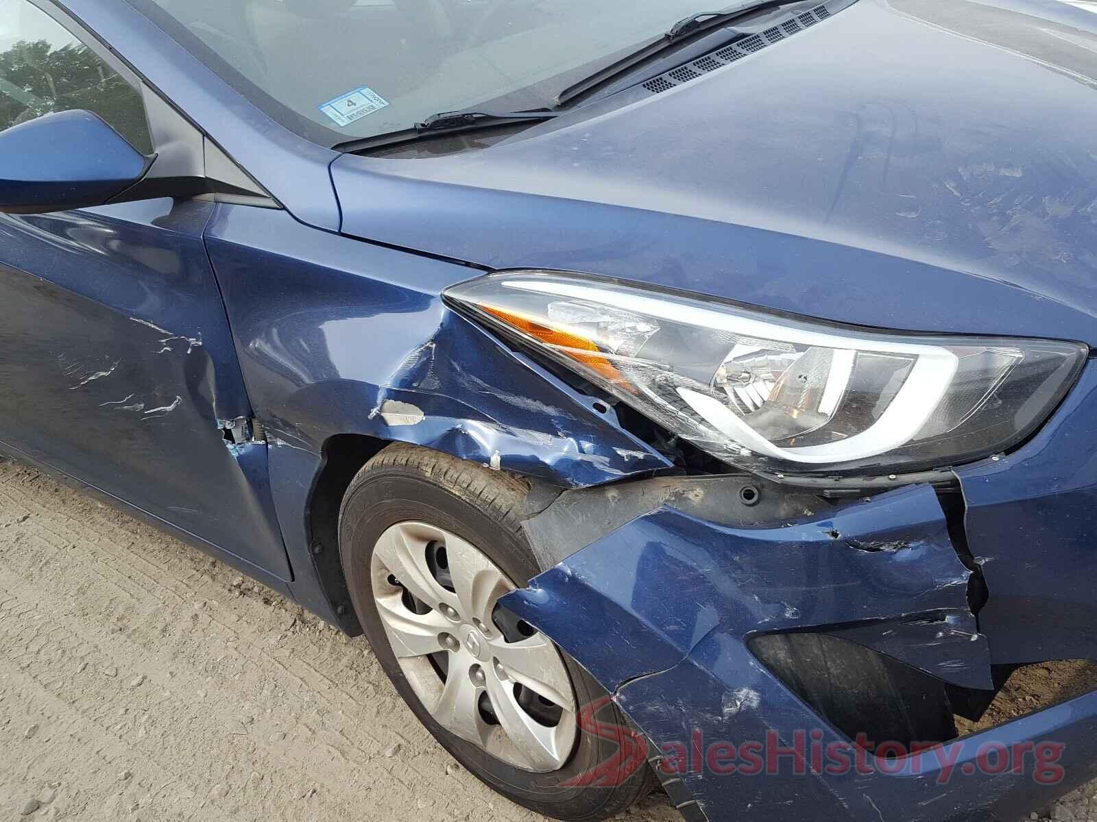 5NPDH4AE5GH725649 2016 HYUNDAI ELANTRA