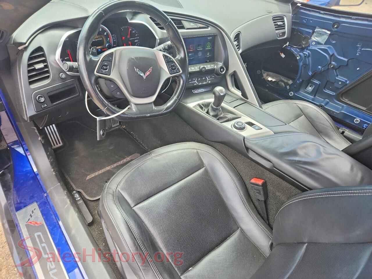 2017 CHEVROLET CORVETTE VIN 1G1YG2D76H5107062, interior dashboard