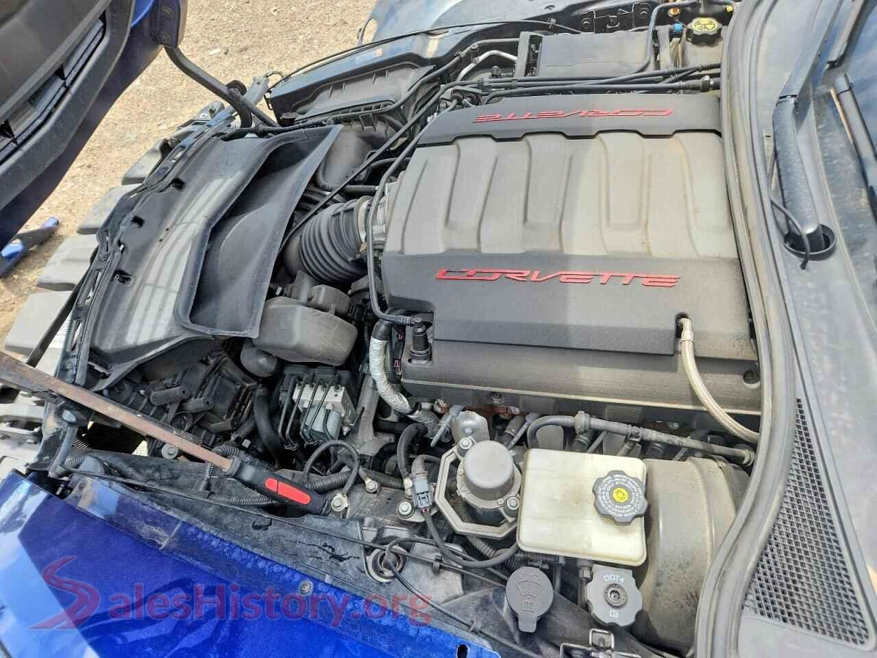 2017 CHEVROLET CORVETTE VIN 1G1YG2D76H5107062, VIN plate