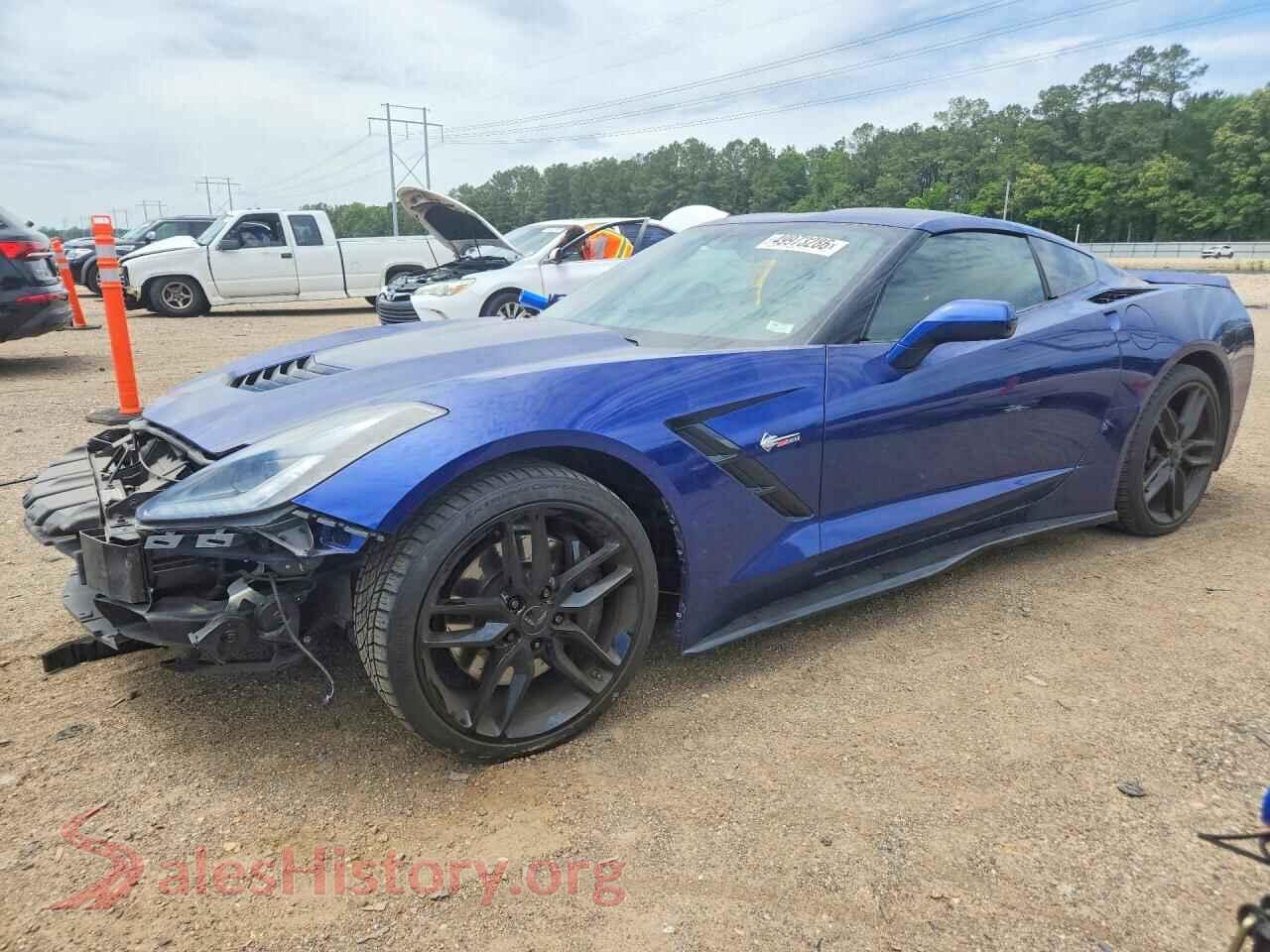 2017 CHEVROLET CORVETTE VIN 1G1YG2D76H5107062, auction photo