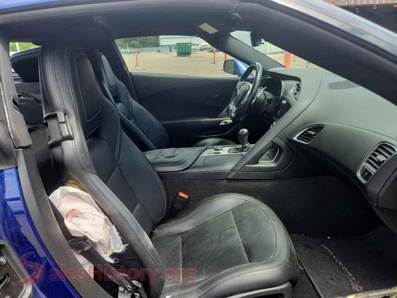 2017 CHEVROLET CORVETTE VIN 1G1YG2D76H5107062, odometer mileage