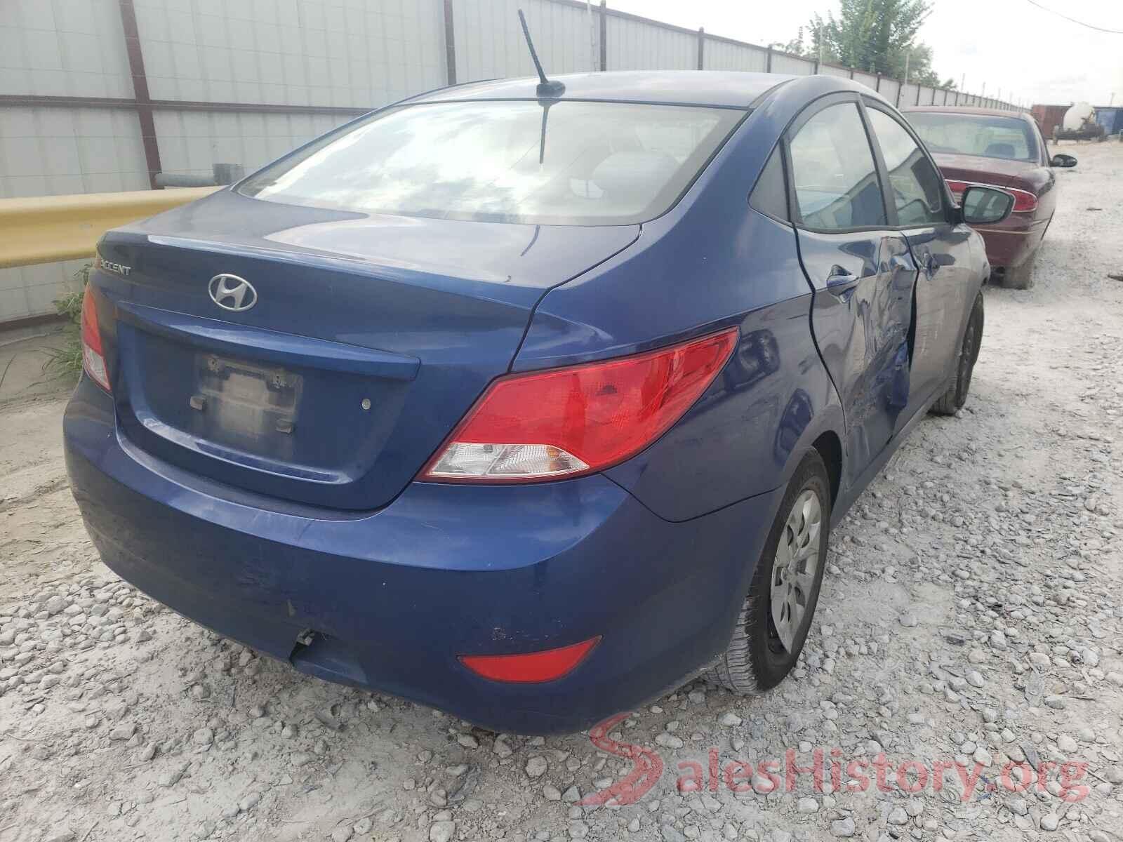 KMHCT4AE4GU158734 2016 HYUNDAI ACCENT