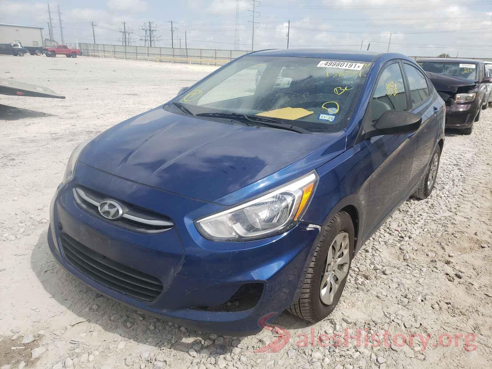 KMHCT4AE4GU158734 2016 HYUNDAI ACCENT