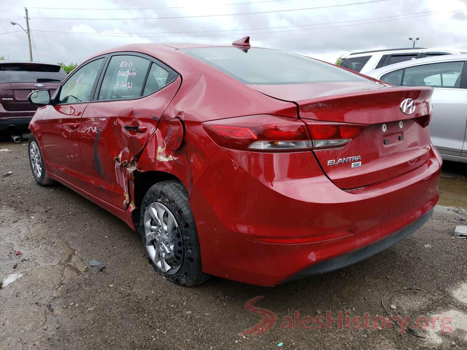 KMHD74LFXHU400393 2017 HYUNDAI ELANTRA