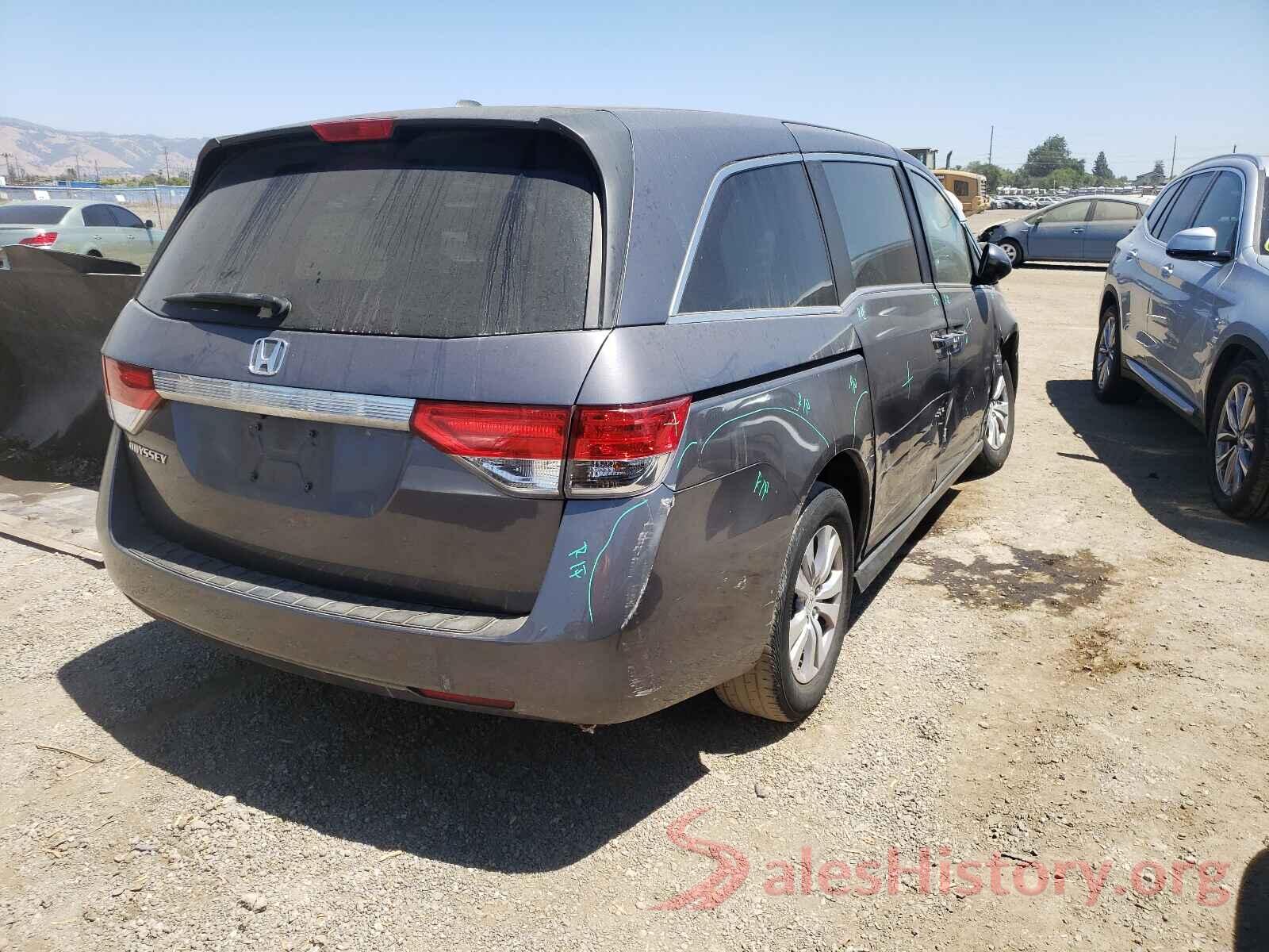 5FNRL5H62GB108667 2016 HONDA ODYSSEY