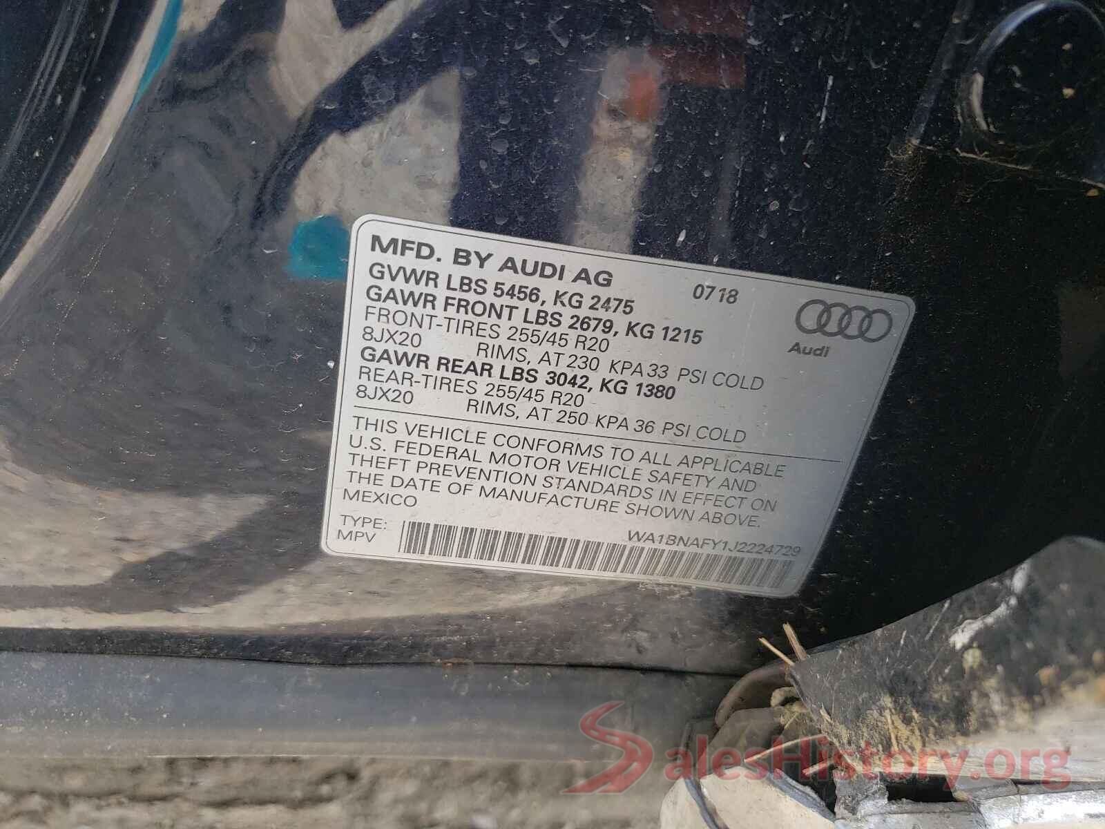 WA1BNAFY1J2224729 2018 AUDI Q5