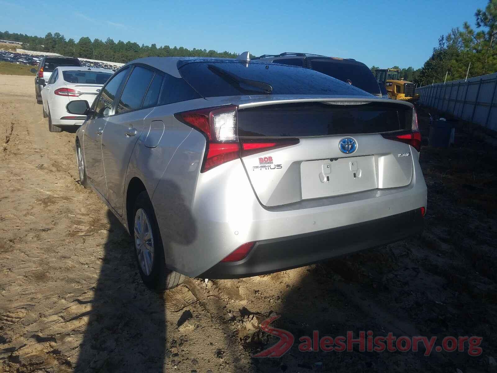 JTDKARFU5K3101525 2019 TOYOTA PRIUS