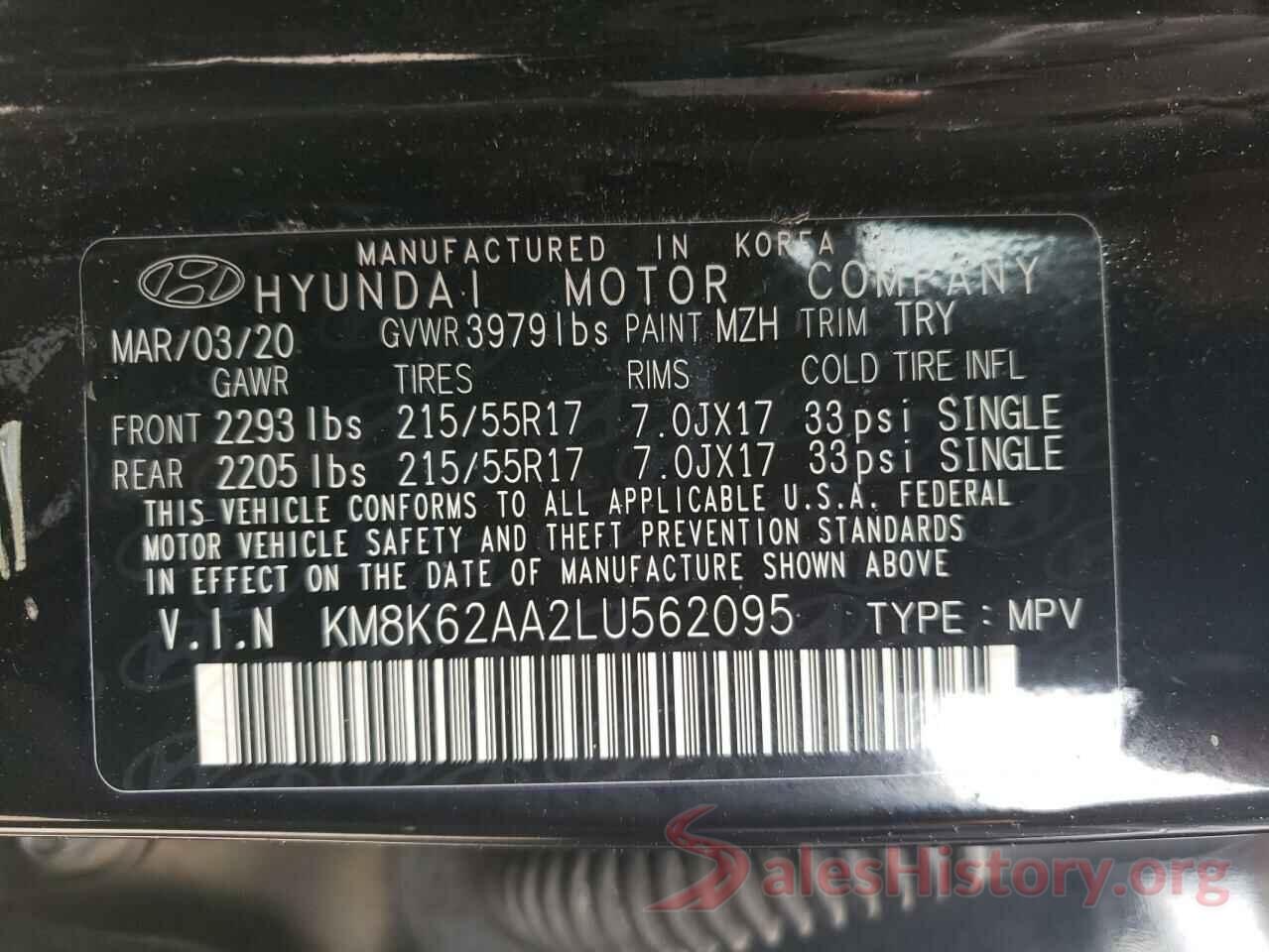 KM8K62AA2LU562095 2016 HYUNDAI KONA