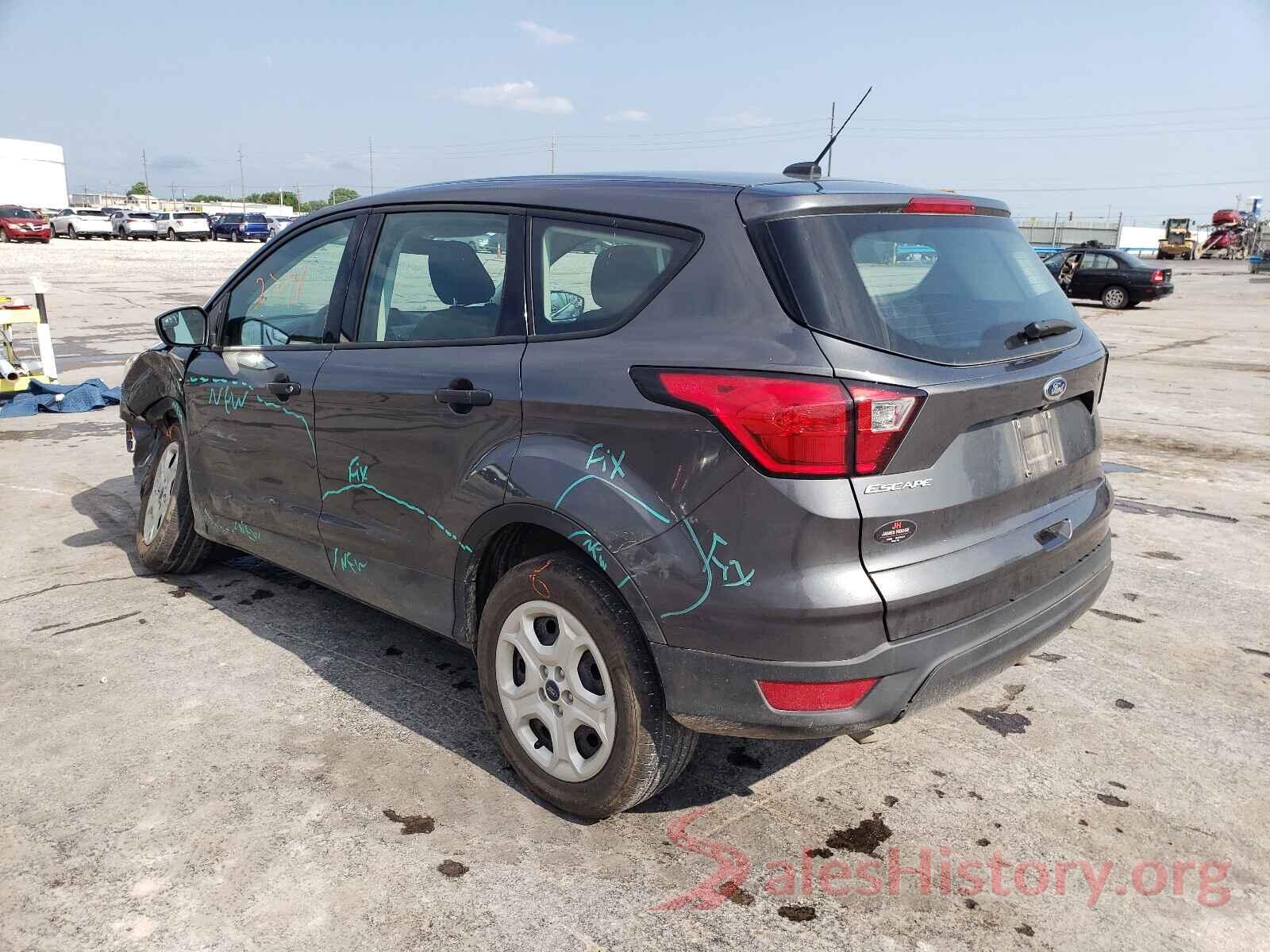 1FMCU0F76KUB01332 2019 FORD ESCAPE