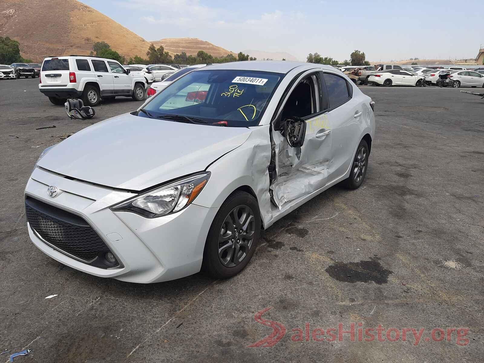 3MYDLBYV2KY516567 2019 TOYOTA YARIS