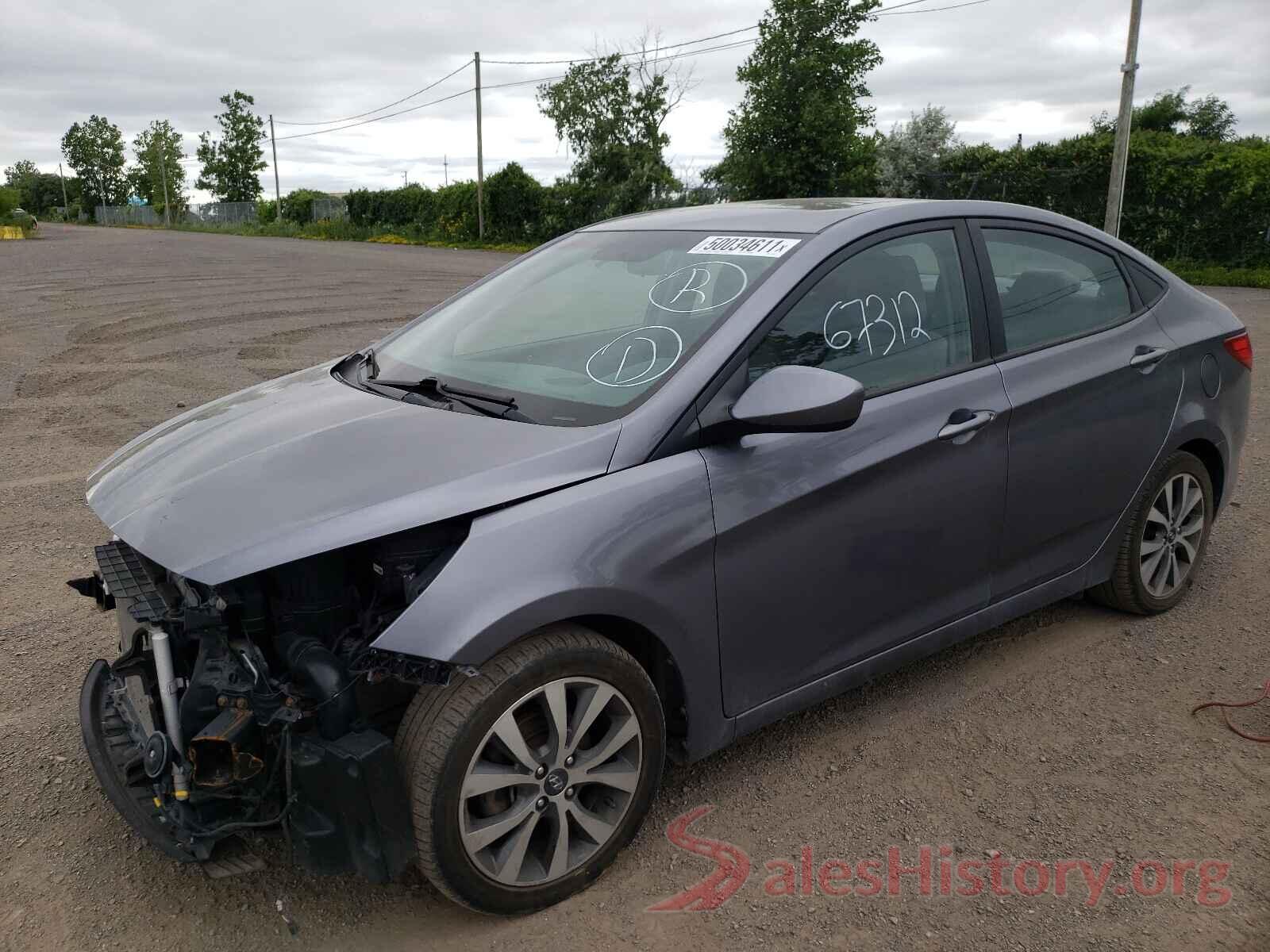 KMHCT4AE5GU106609 2016 HYUNDAI ACCENT