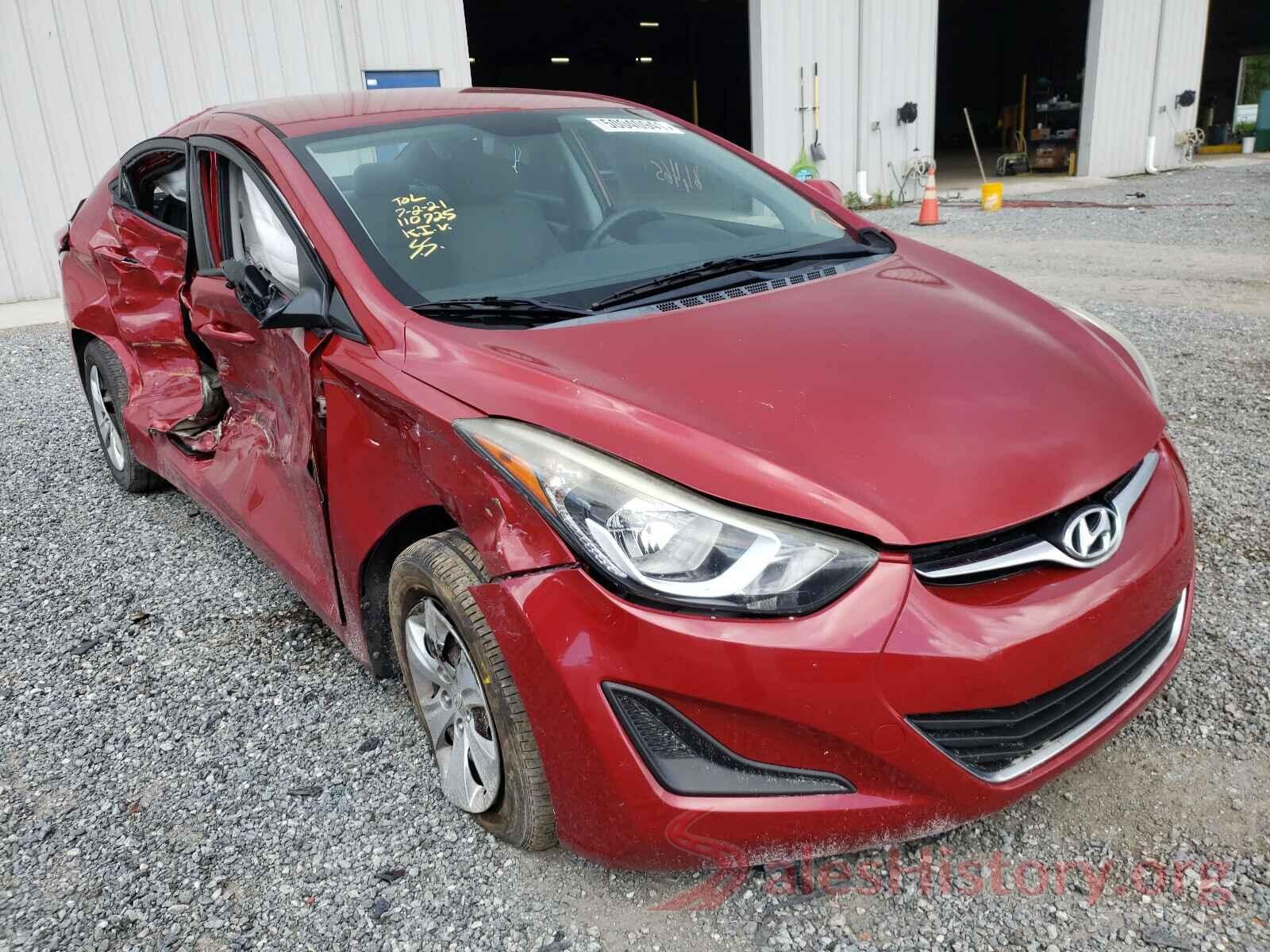 KMHDH4AE7GU624985 2016 HYUNDAI ELANTRA