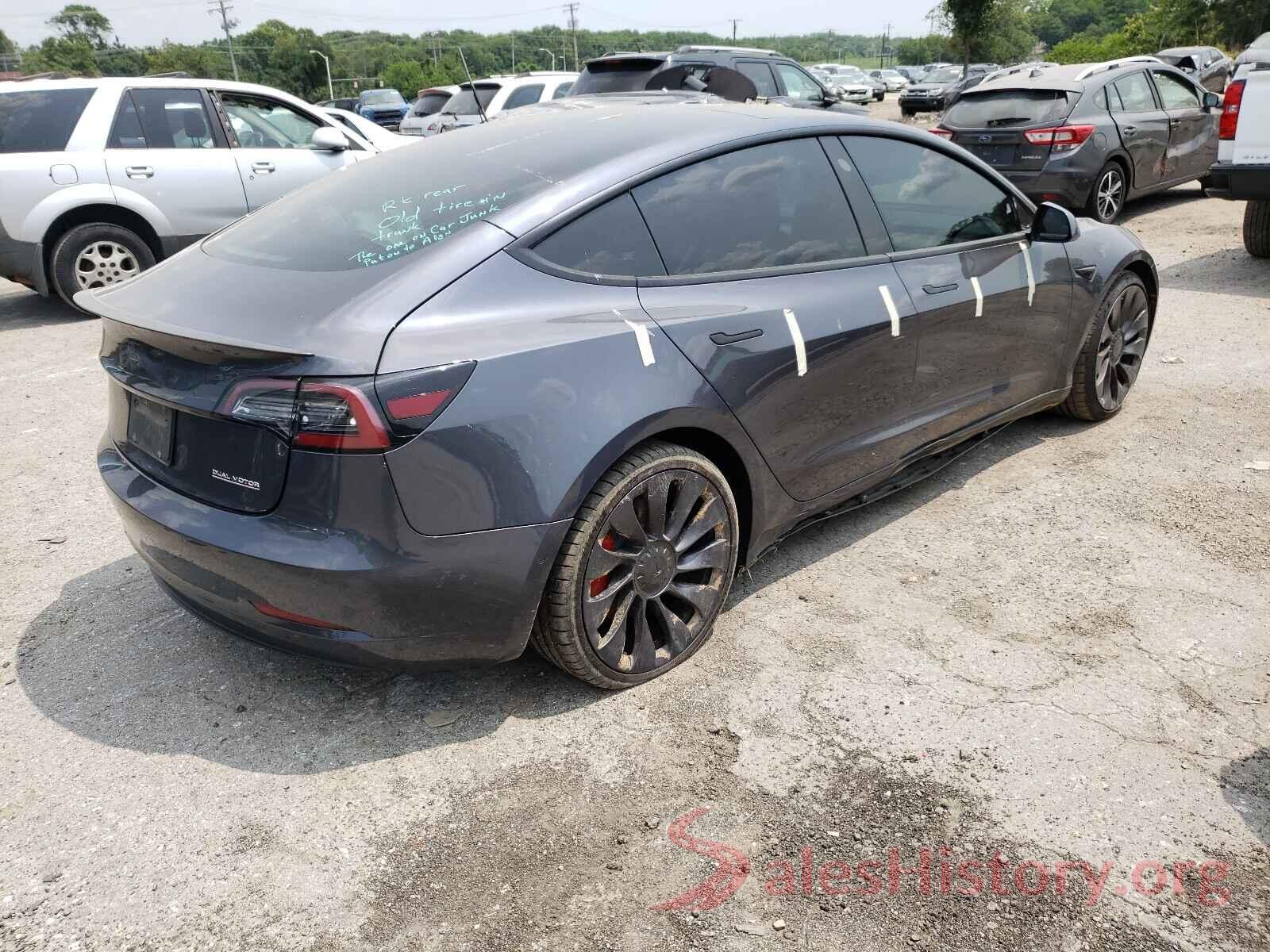 5YJ3E1EB0KF237607 2019 TESLA MODEL 3