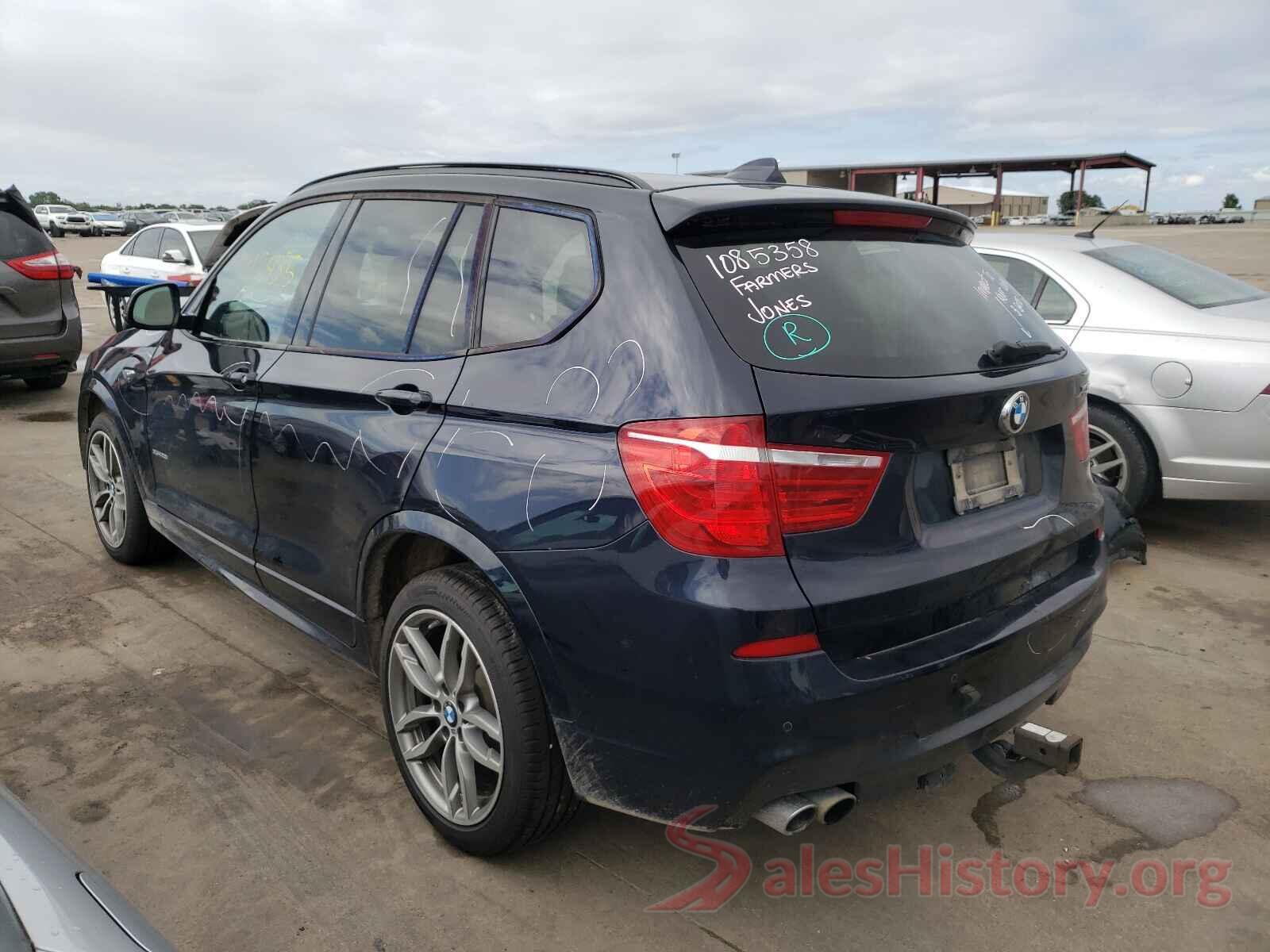 5UXWX9C58G0D80962 2016 BMW X3