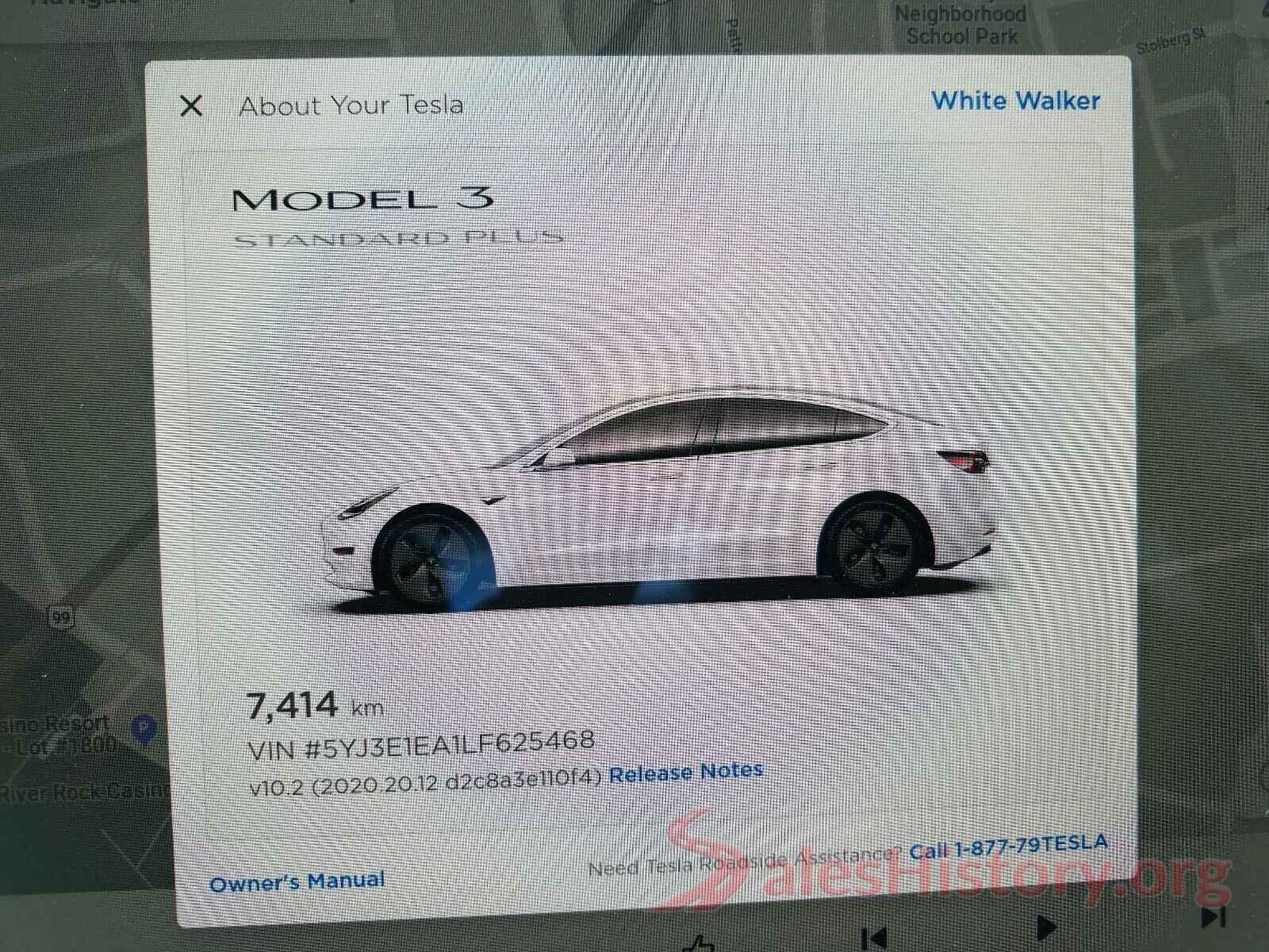 5YJ3E1EA1LF625468 2020 TESLA MODEL 3