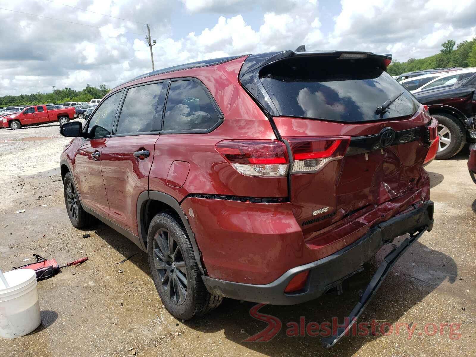 5TDKZRFHXKS317946 2019 TOYOTA HIGHLANDER