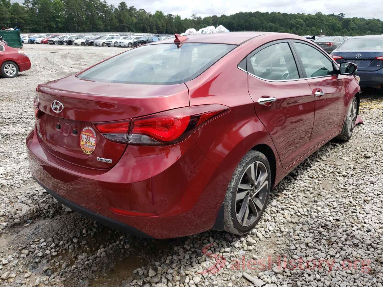 5NPDH4AE2GH738908 2016 HYUNDAI ELANTRA