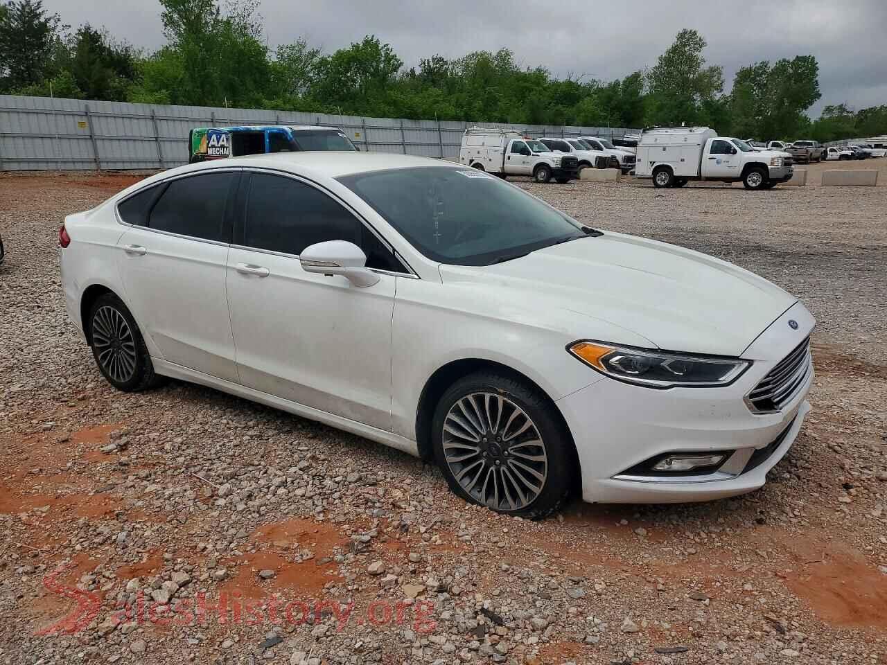 2017 FORD FUSION VIN 3FA6P0H93HR274092, rear 3/4 view