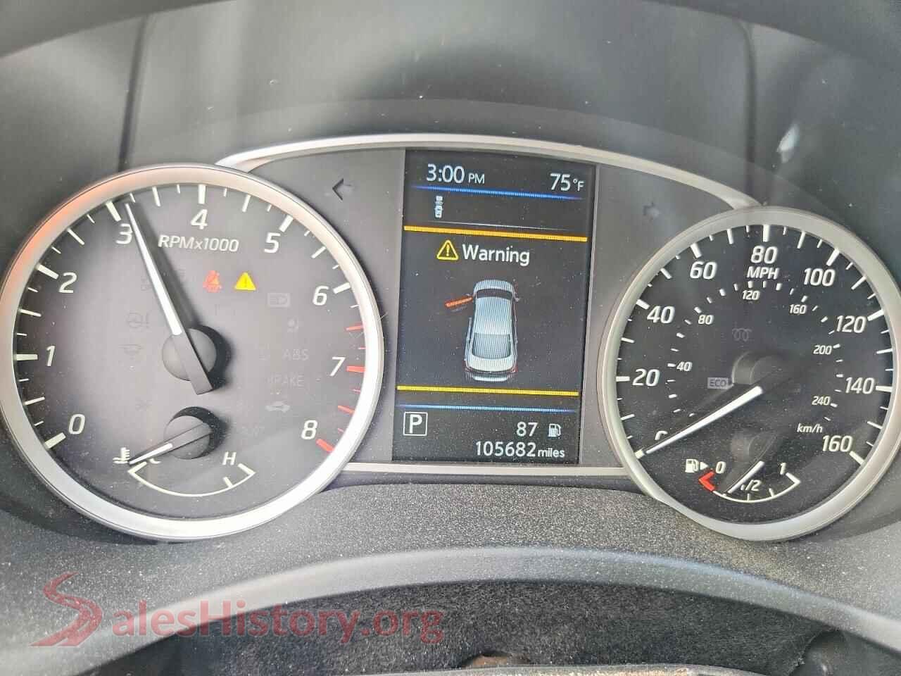 2019 NISSAN SENTRA VIN 3N1AB7AP4KY319738, interior center console