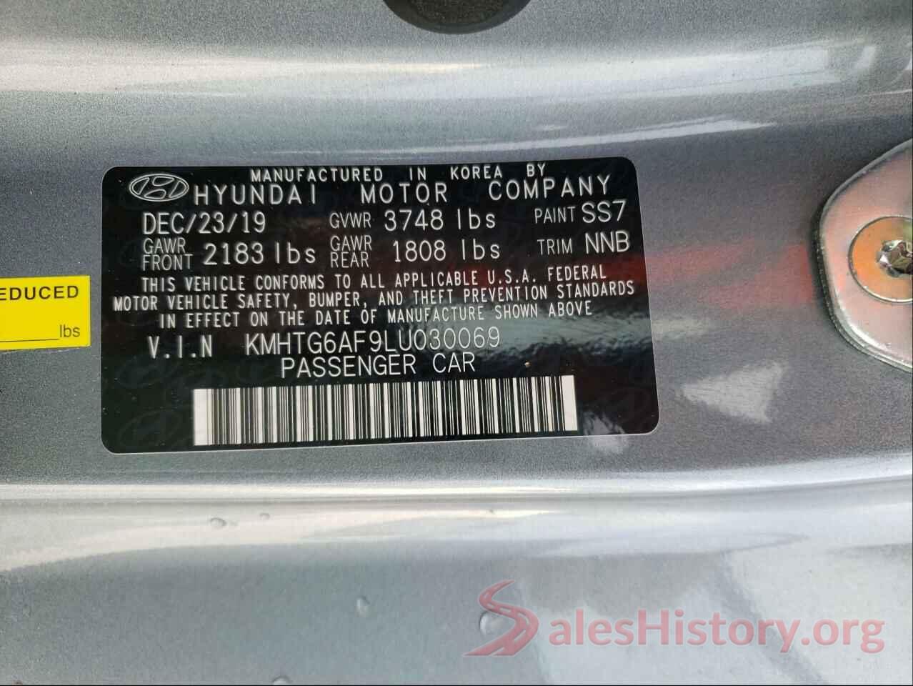 KMHTG6AF9LU030069 2020 HYUNDAI VELOSTER