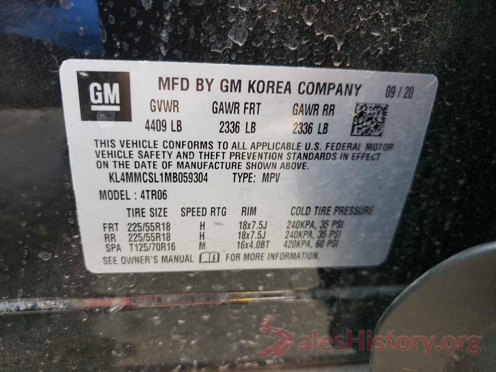 KL4MMCSL1MB059304 2021 BUICK ENCORE