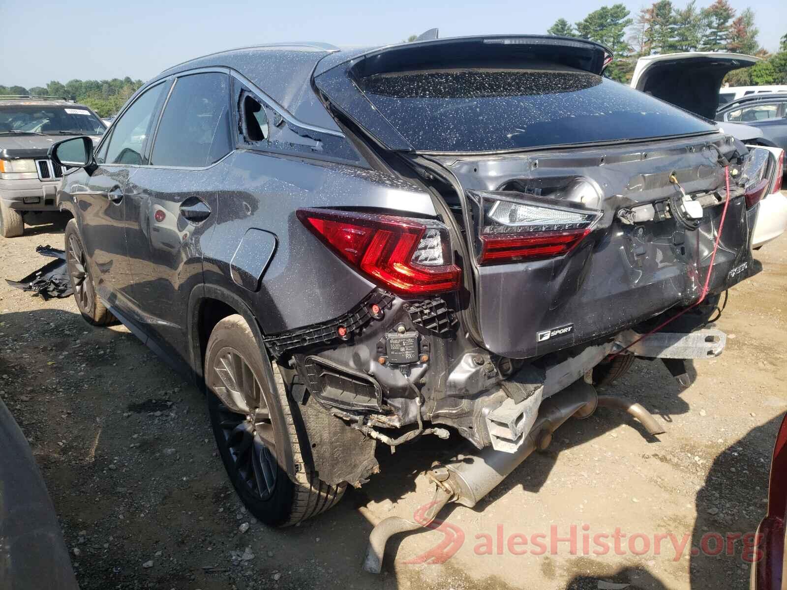 2T2BZMCAXHC077840 2017 LEXUS RX350