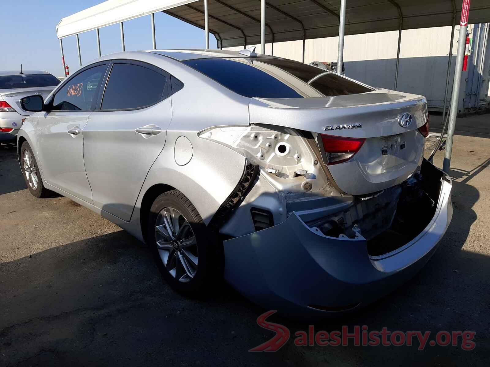 5NPDH4AE8GH738864 2016 HYUNDAI ELANTRA