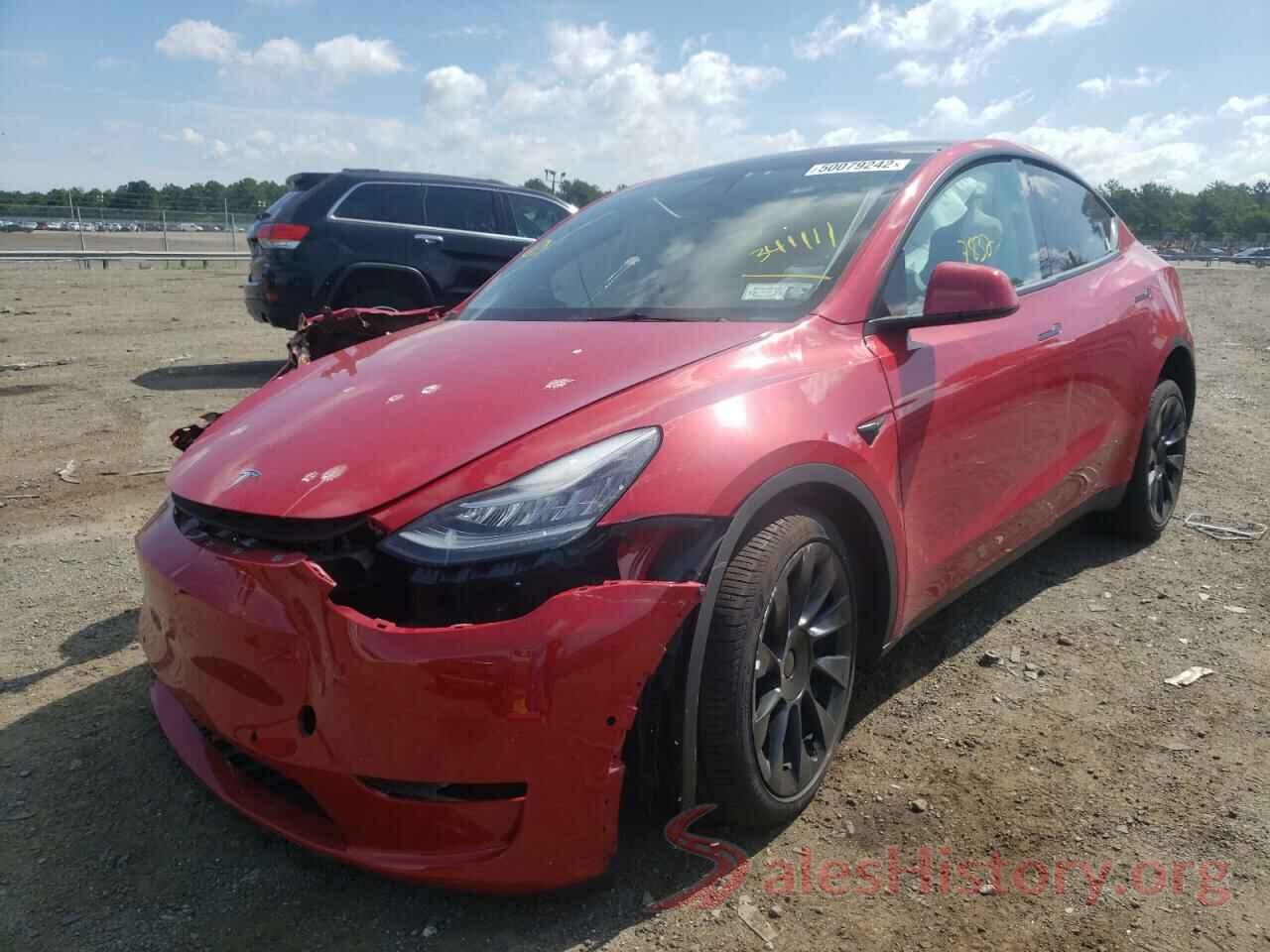 7SAYGDEE5NF341111 2022 TESLA MODEL Y