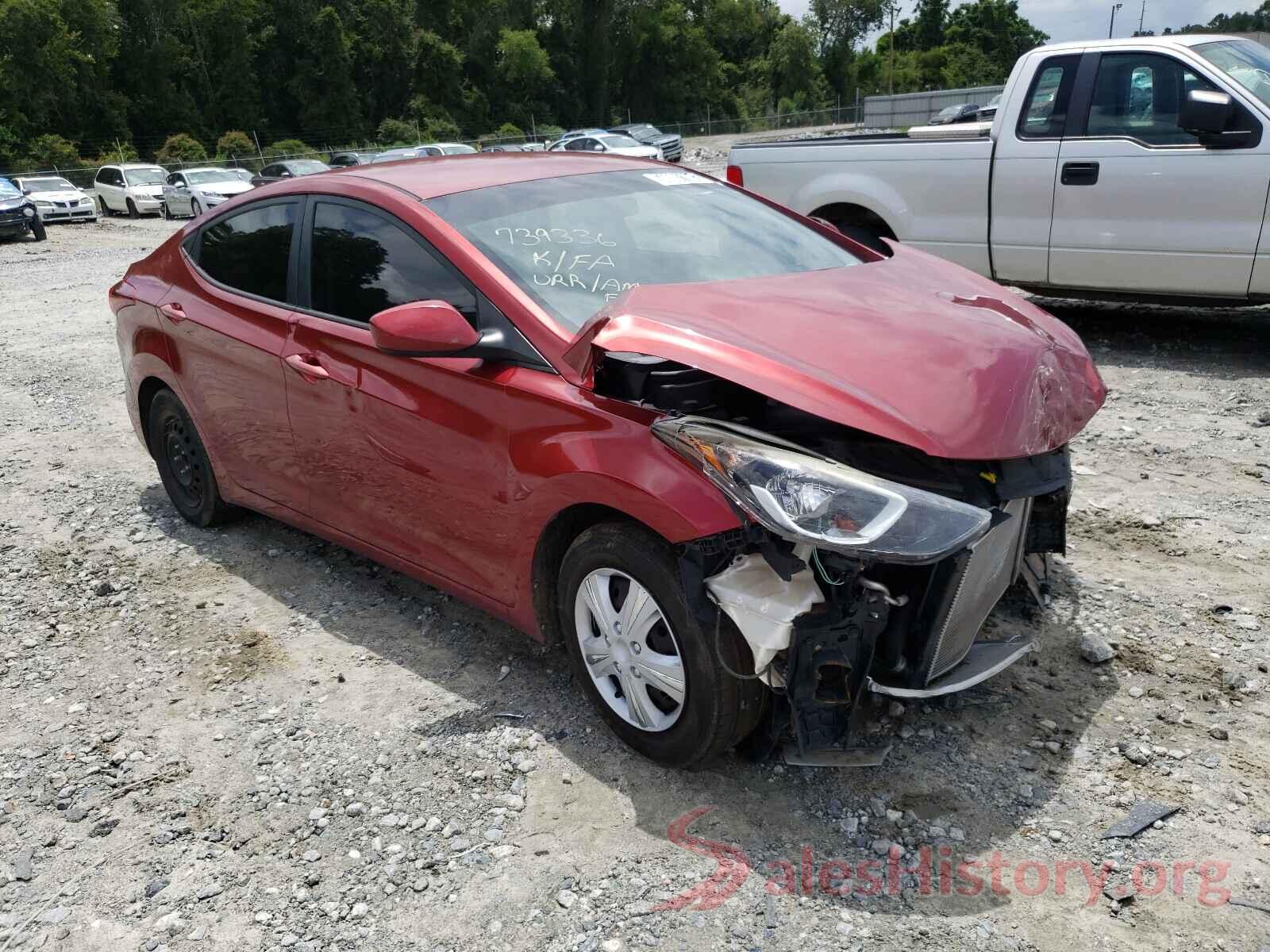 5NPDH4AEXGH739336 2016 HYUNDAI ELANTRA