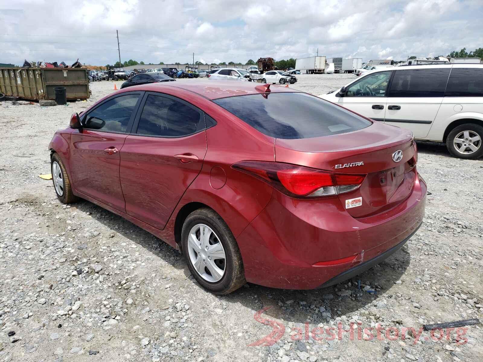 5NPDH4AEXGH739336 2016 HYUNDAI ELANTRA