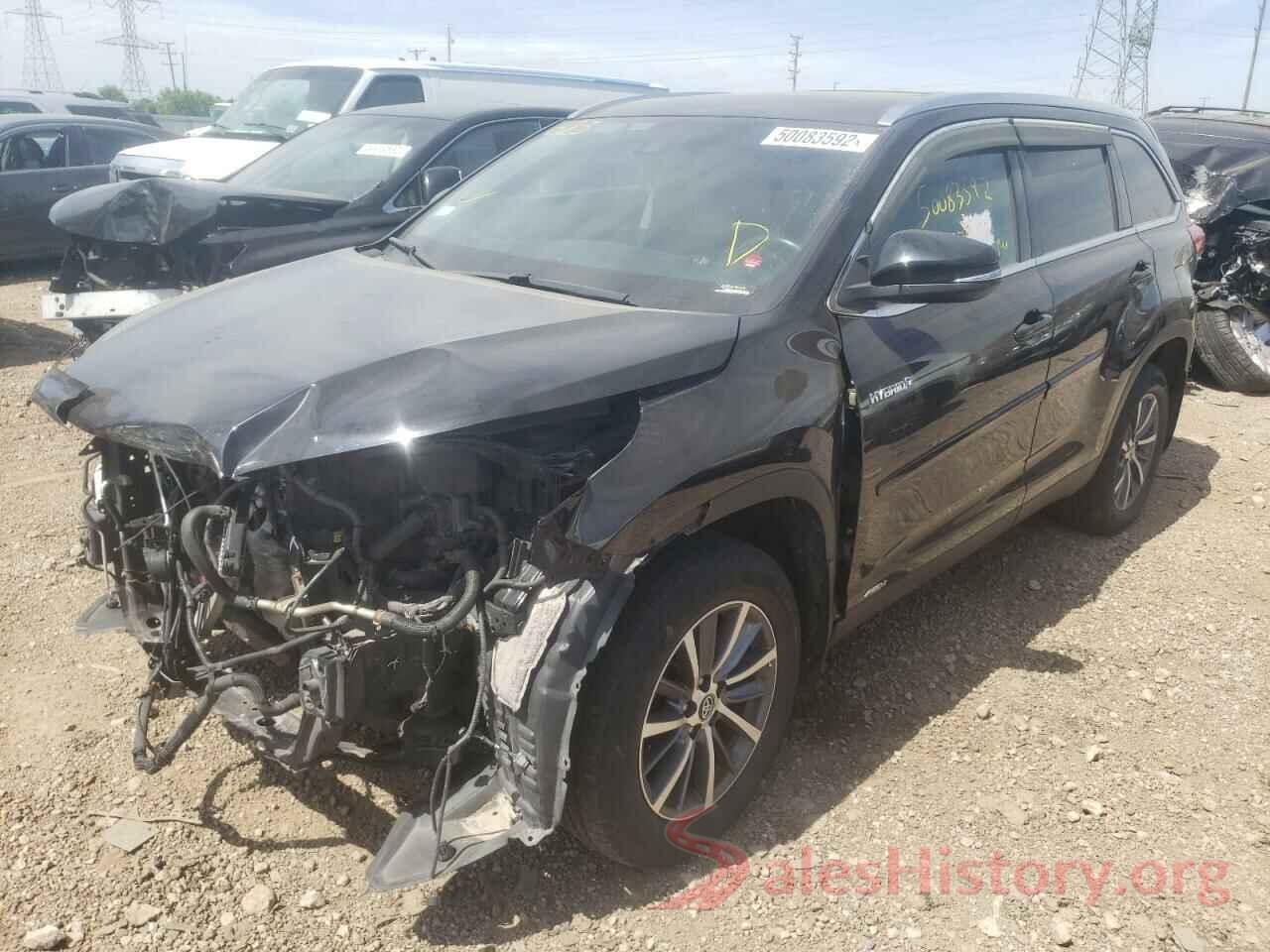 5TDJGRFH0KS052259 2019 TOYOTA HIGHLANDER