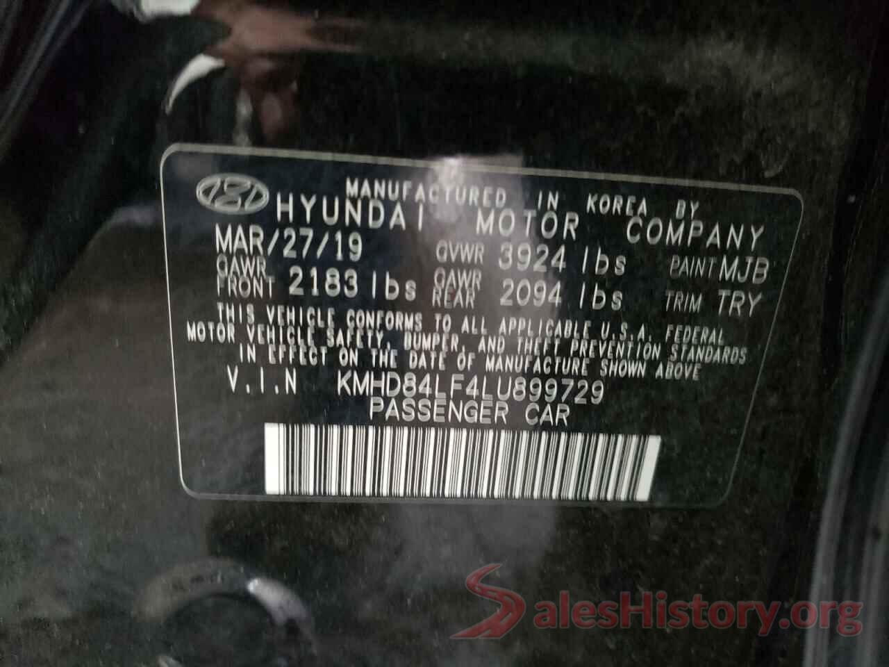 KMHD84LF4LU899729 2020 HYUNDAI ELANTRA