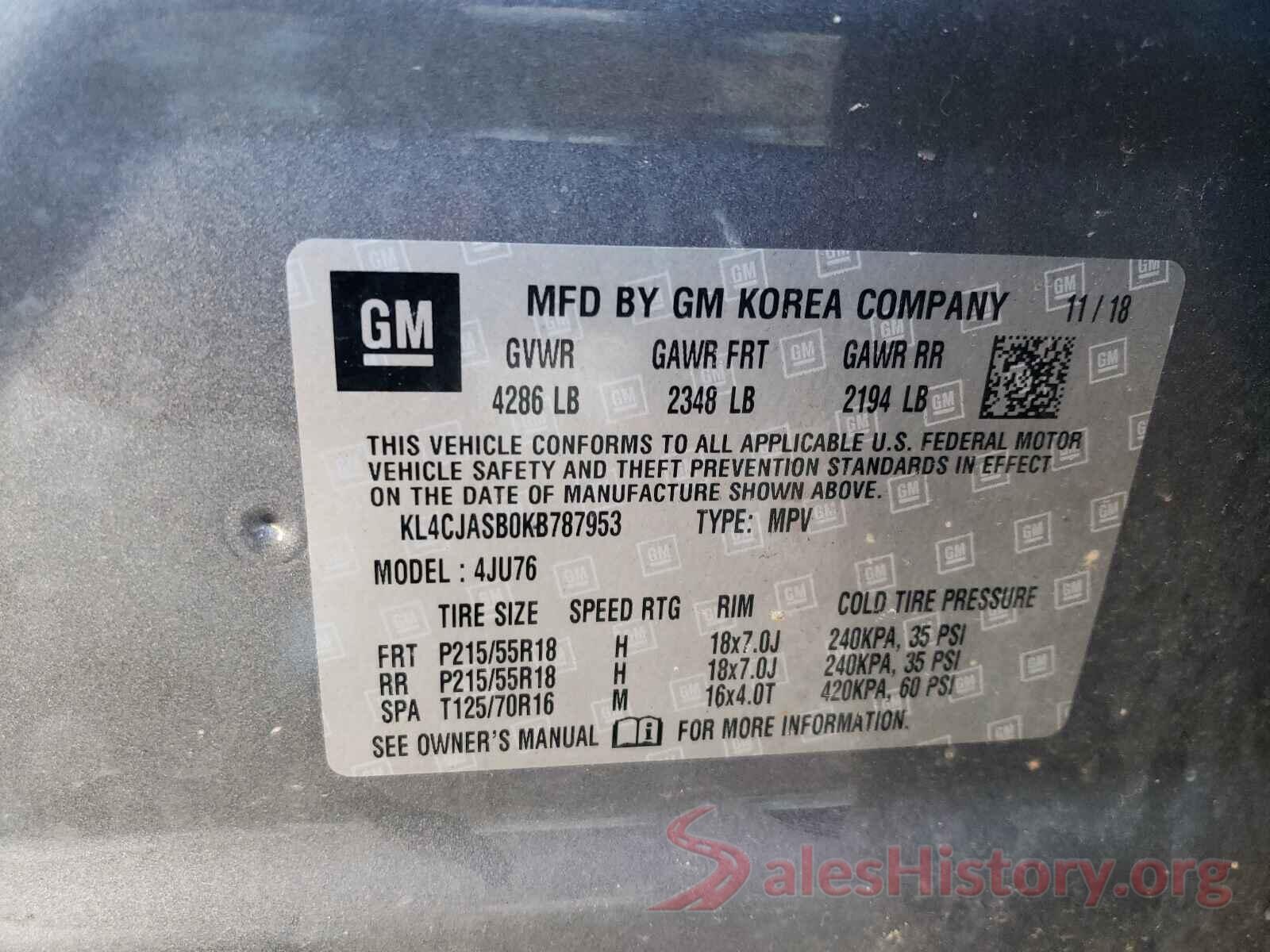 KL4CJASB0KB787953 2019 BUICK ENCORE