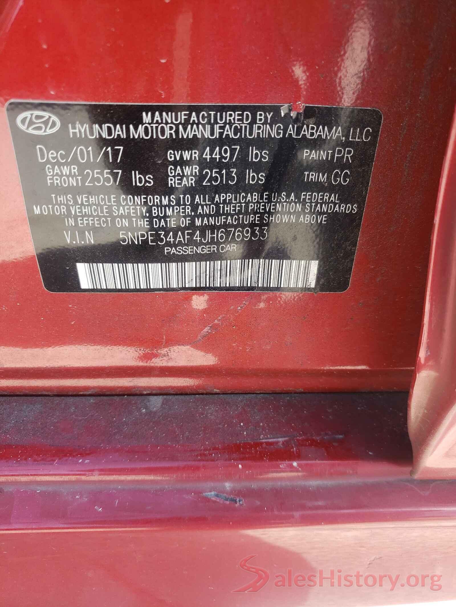 5NPE34AF4JH676933 2018 HYUNDAI SONATA