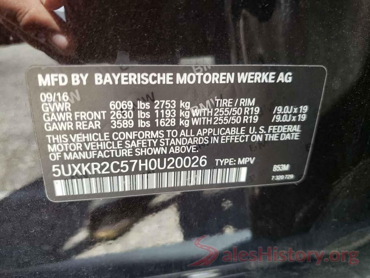 5UXKR2C57H0U20026 2017 BMW X5