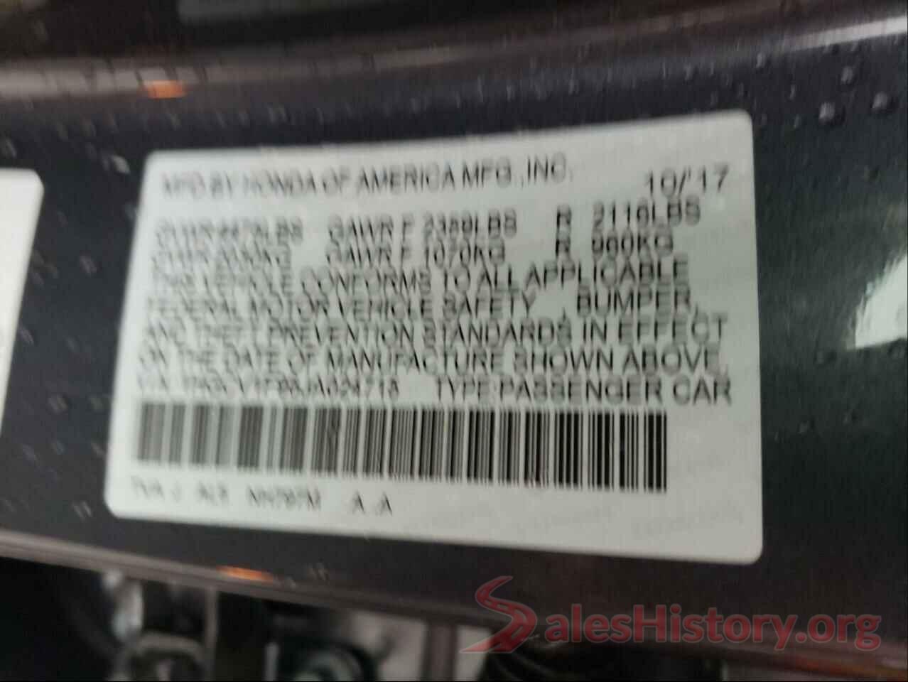 1HGCV1F96JA024715 2018 HONDA ACCORD