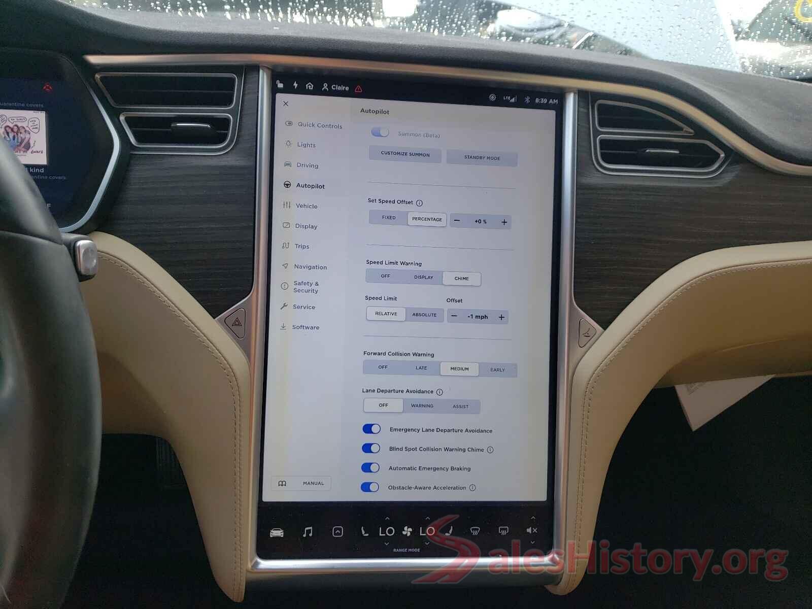 5YJSA1E18GF173323 2016 TESLA MODEL S